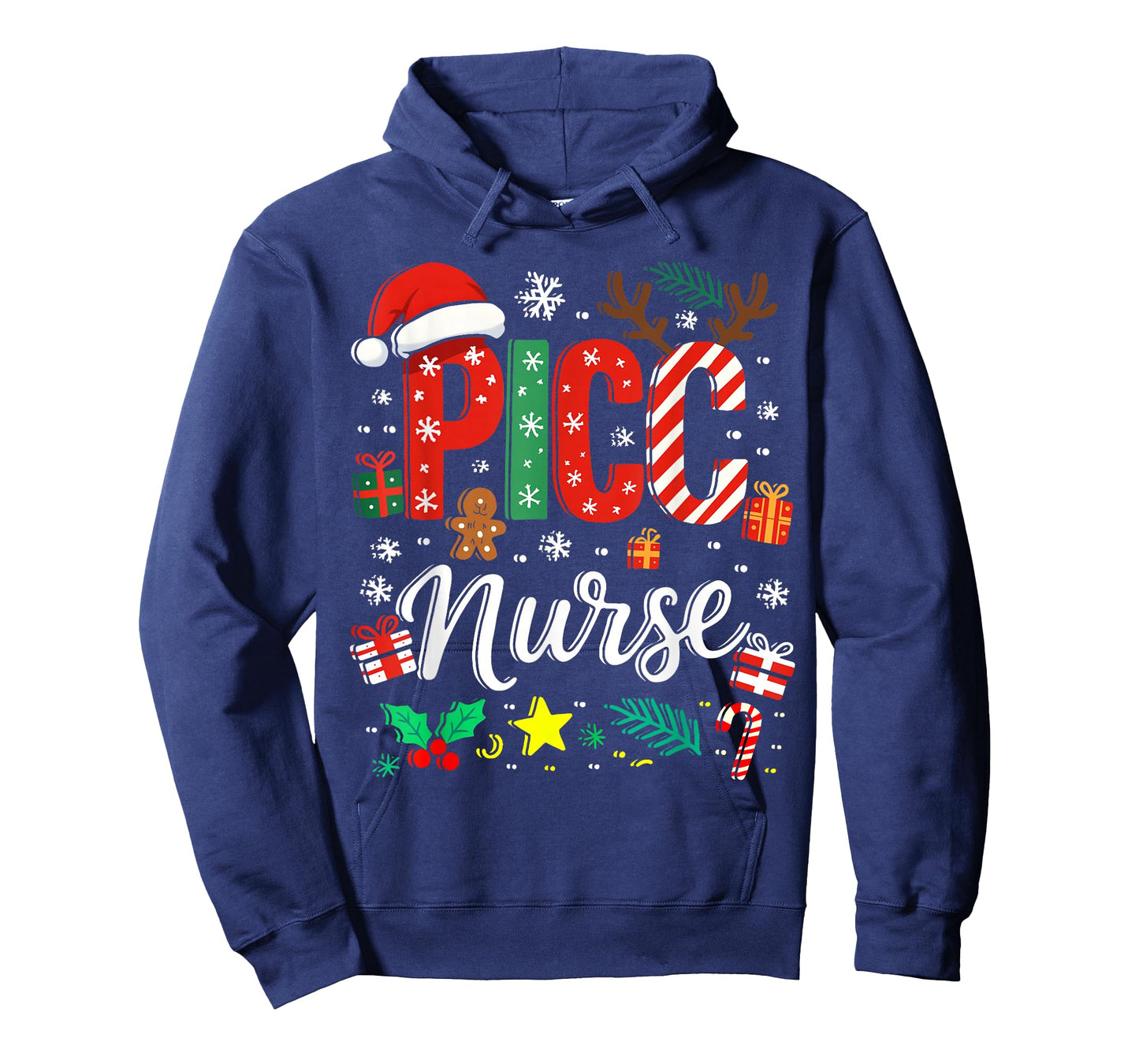 PICC Nurse Christmas Nursing Practitioner Funny Crew Teams T-Shirt