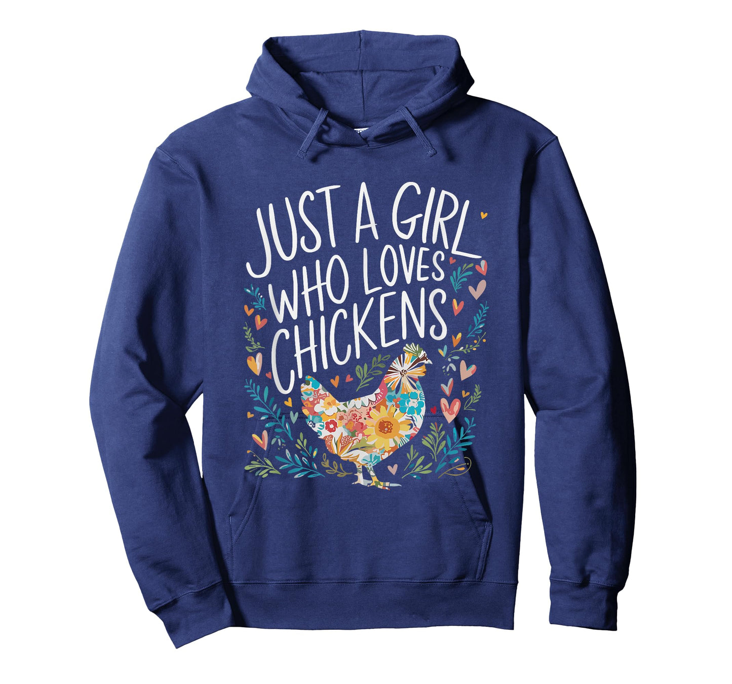 Cute Just A Girl Who Loves Chickens Men Women Girls T-Shirt
