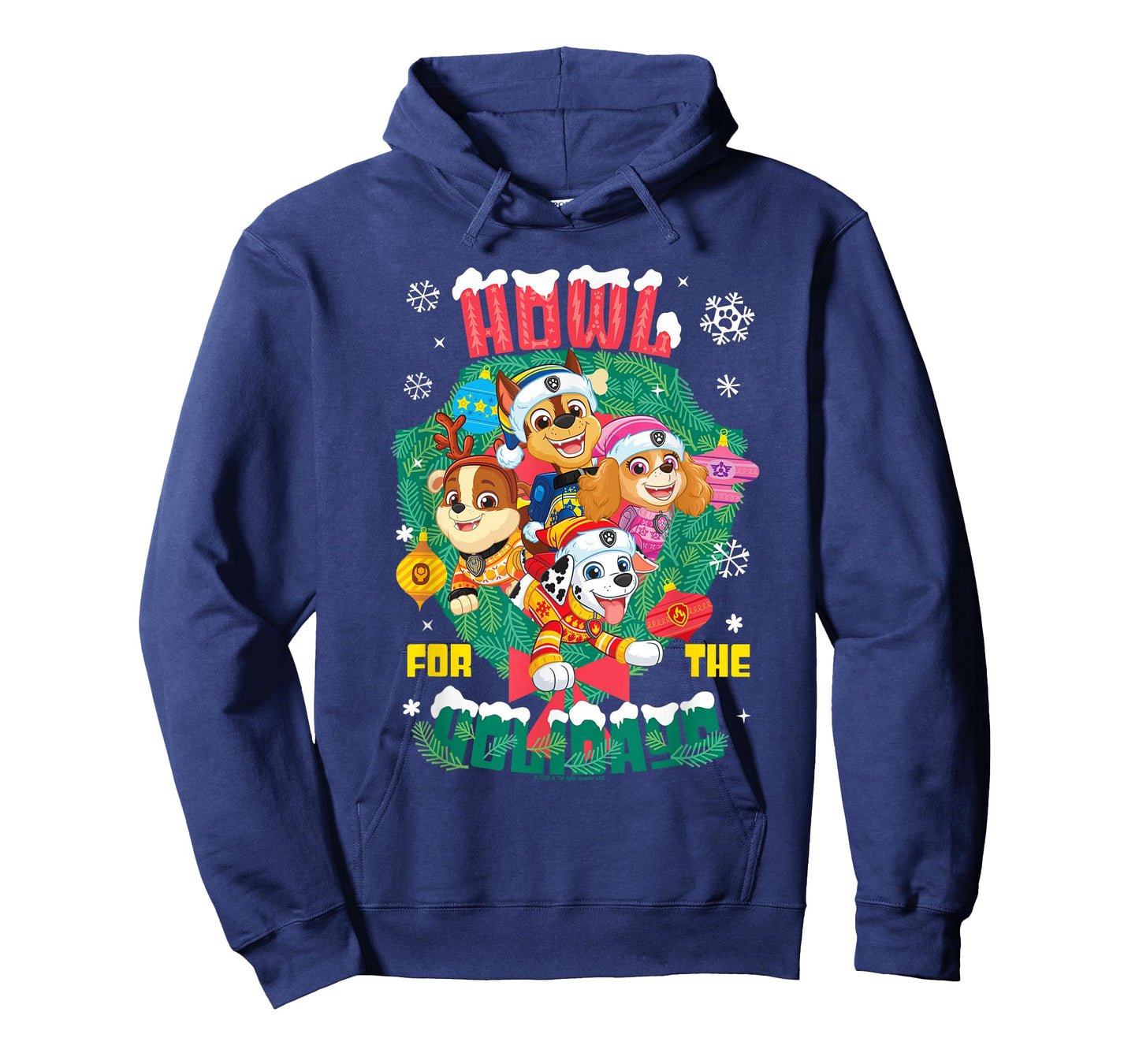 PAW Patrol Howl for The Holidays Christmas Wreath T-Shirt