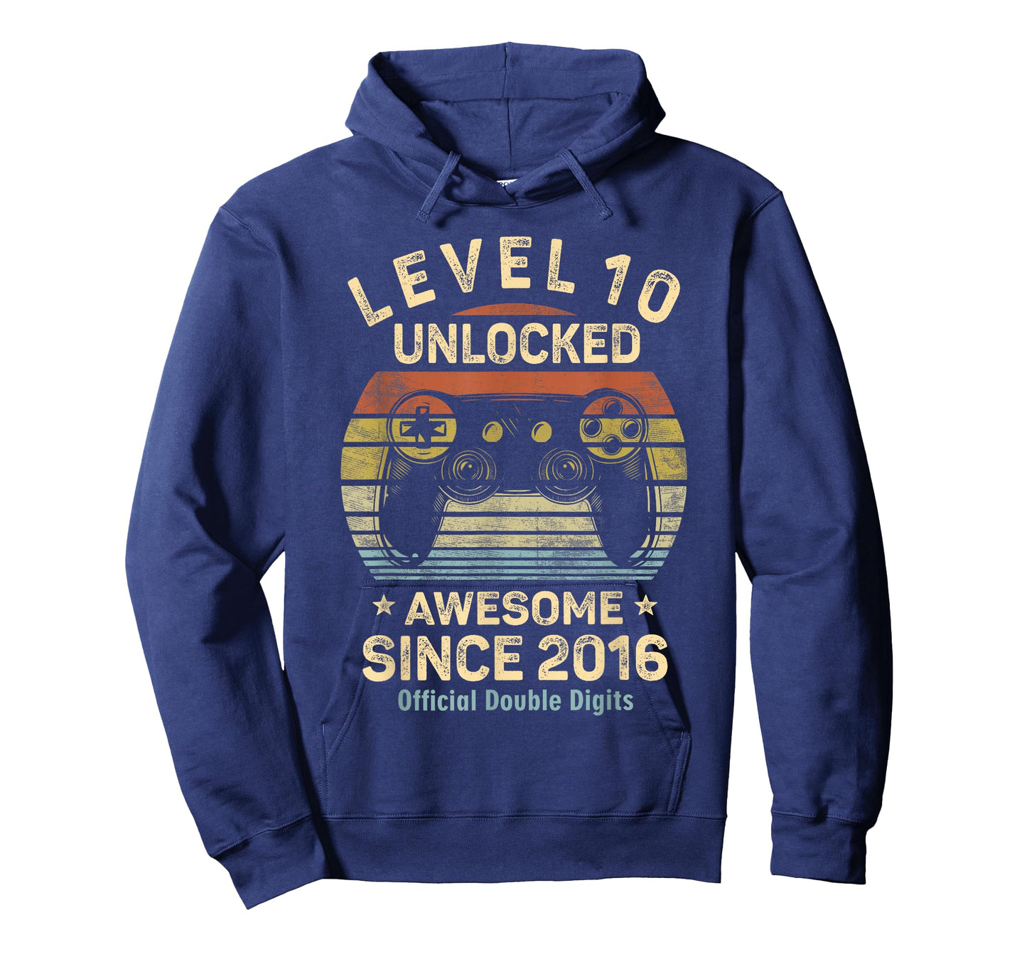 Level 10 Unlocked Official Double Digit 10th Birthday Gaming T-Shirt