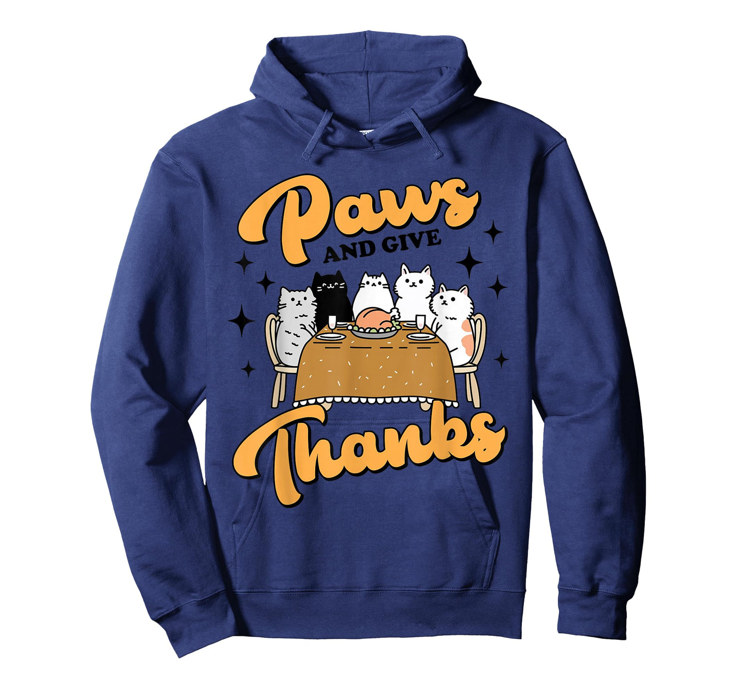 Thanksgiving Autumn Fall Kitty Cat Mom Paws and Give Thanks T-Shirt