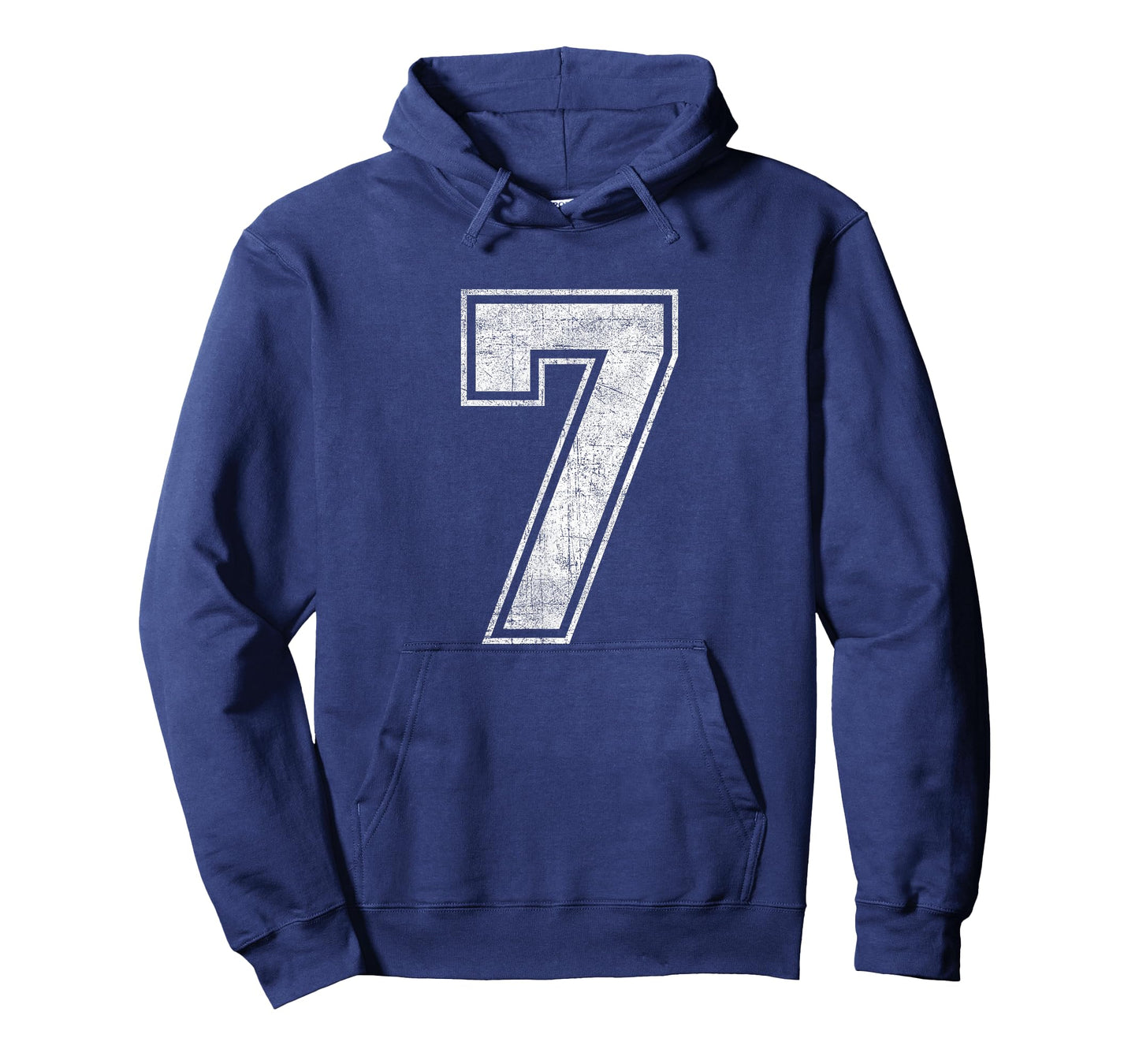 Funny 7 Number Seven Graphic Group Halloween Birthday Retro T-Shirt