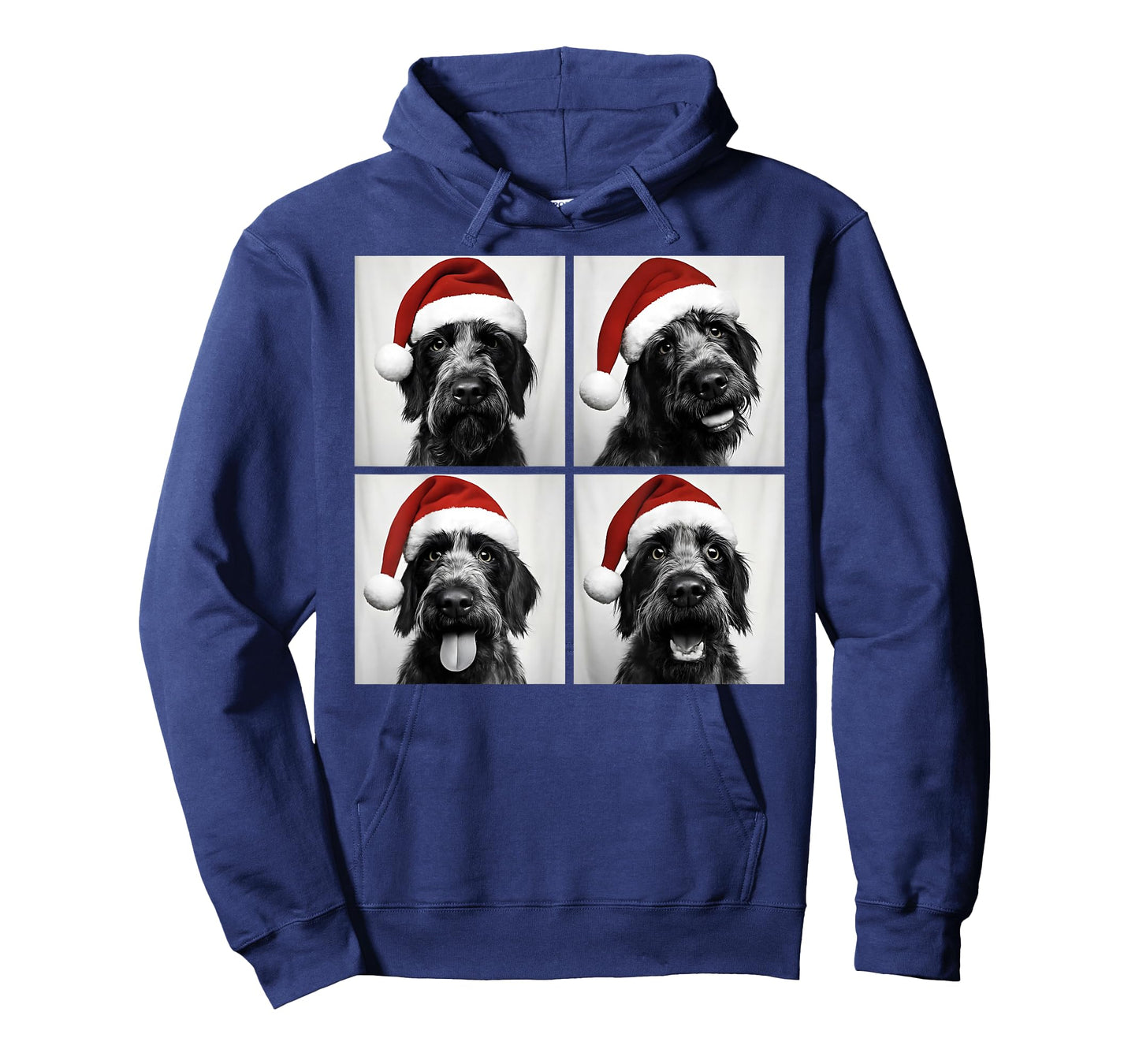 Funny Christmas Wirehaired Pointing Griffon Photo Booth T-Shirt