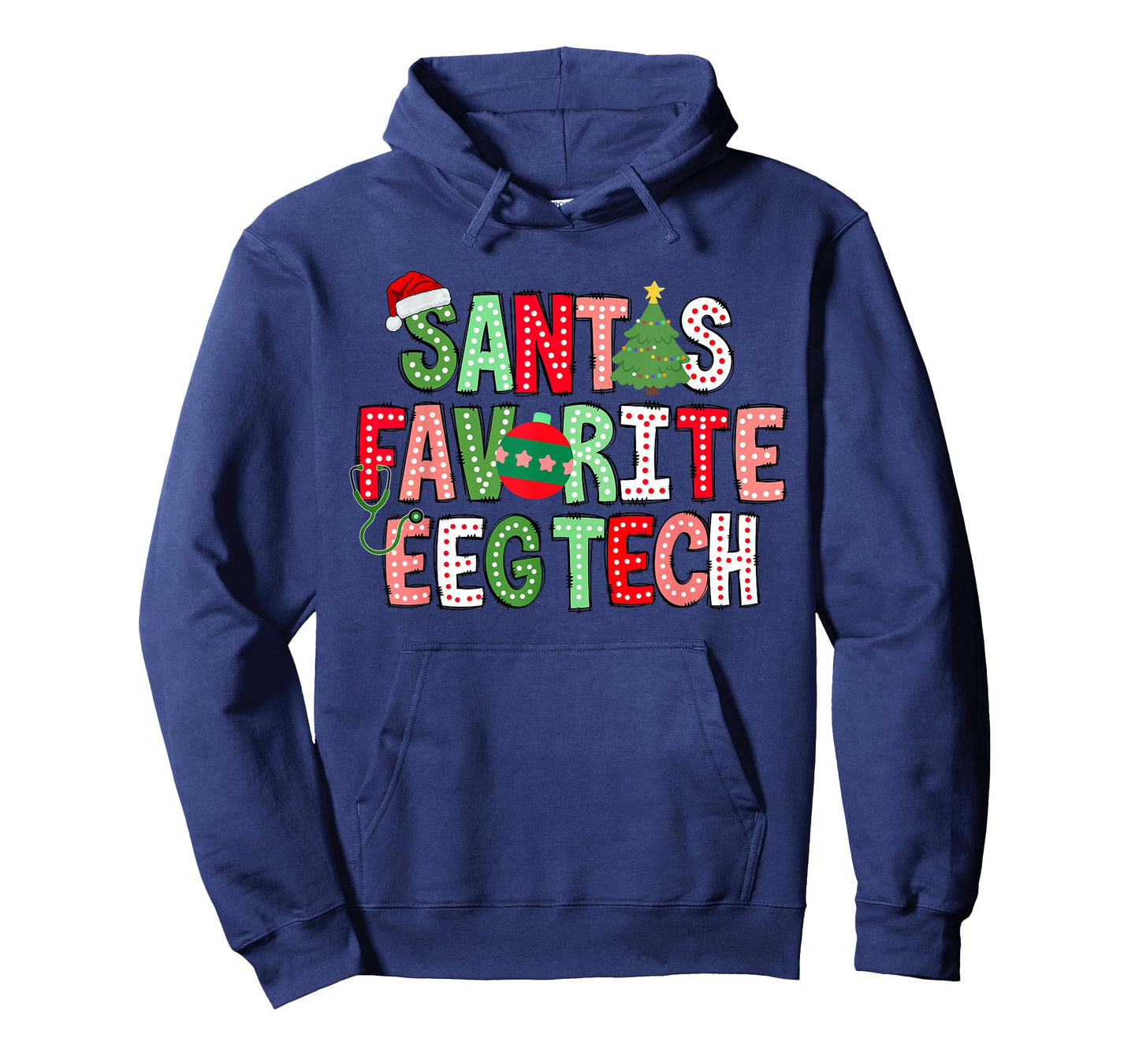Santa Favorite EEG Tech Christmas Electroencephalography T-Shirt