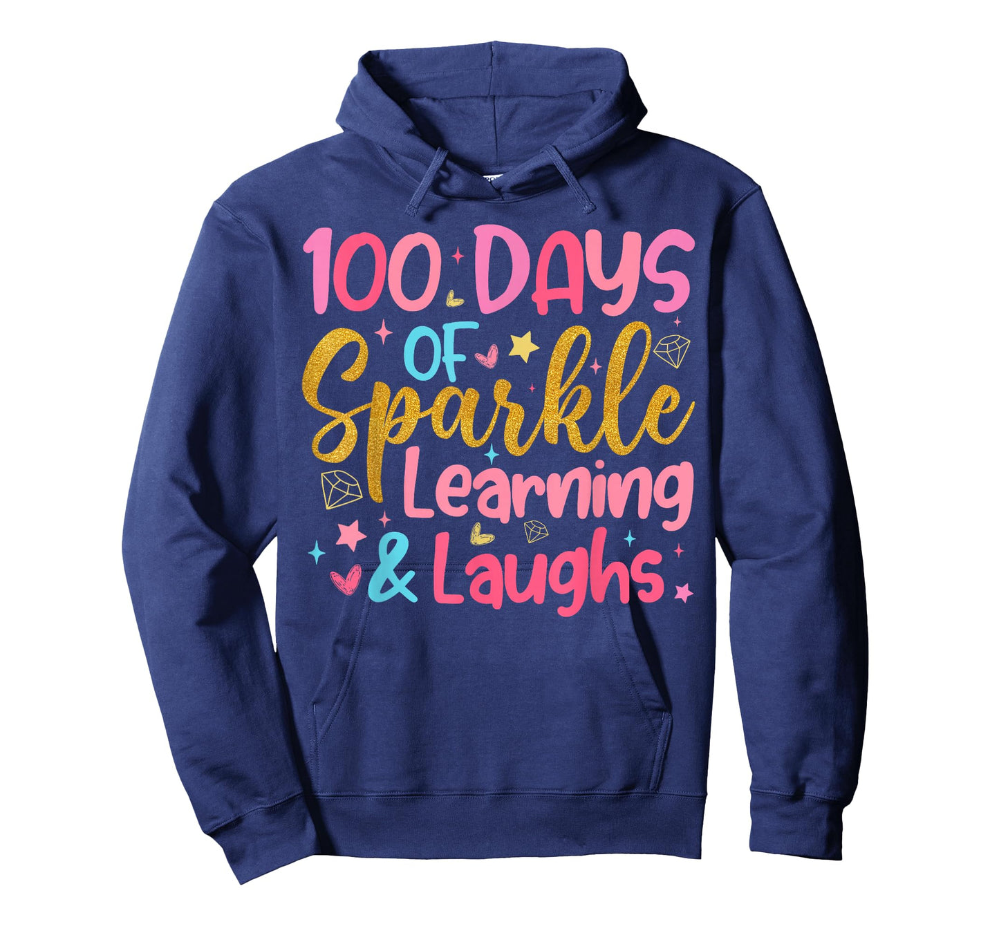 100 Days of Learning Laughs 100th Day of School Teacher Kids T-Shirt
