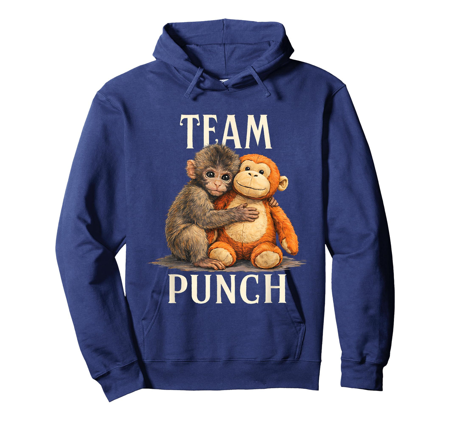 Team Punch Cute Monkey and Bear Design T-Shirt