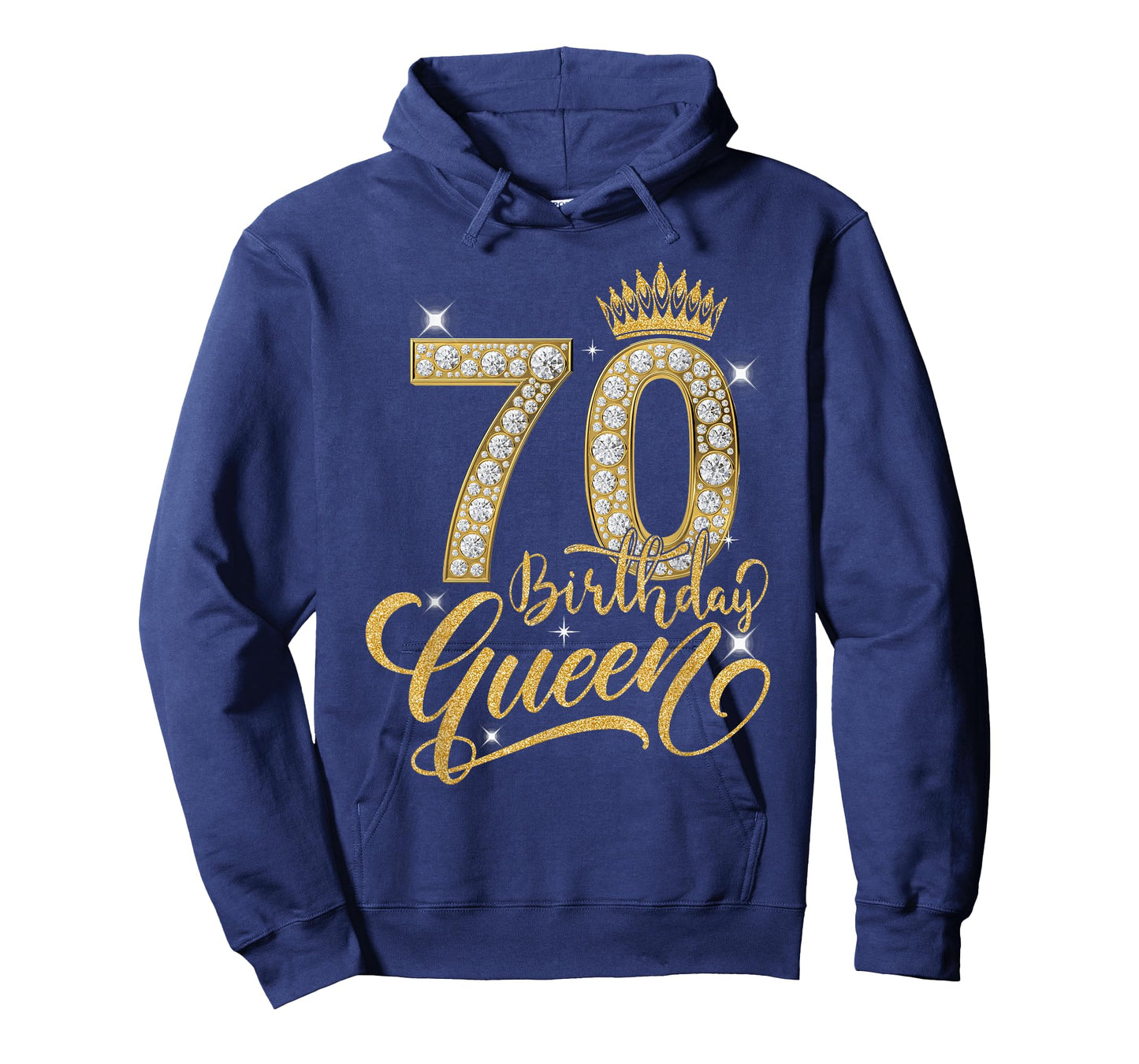 70th Birthday Queen Diamond Crown 70 Year Old Gifts Women T-Shirt