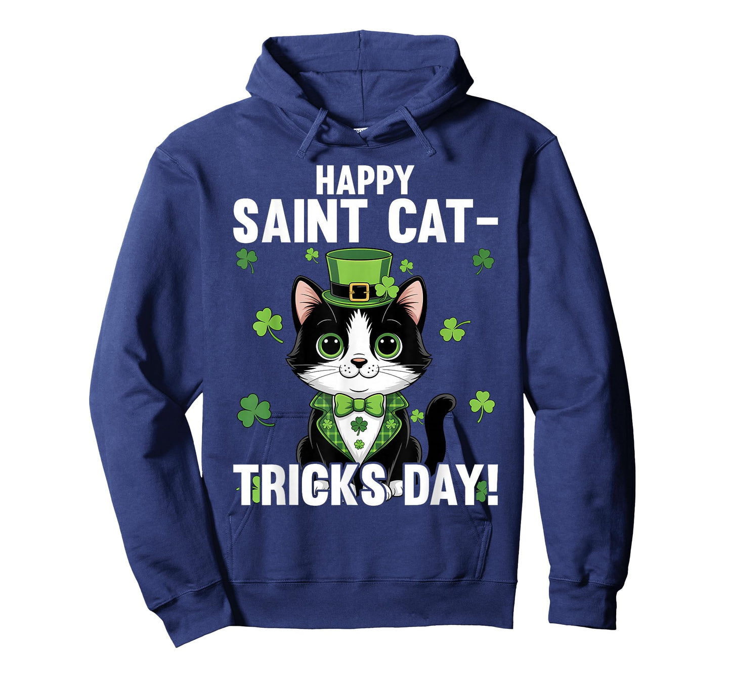 Funny St Patrick's Day Happy Cat Tricks T-Shirt
