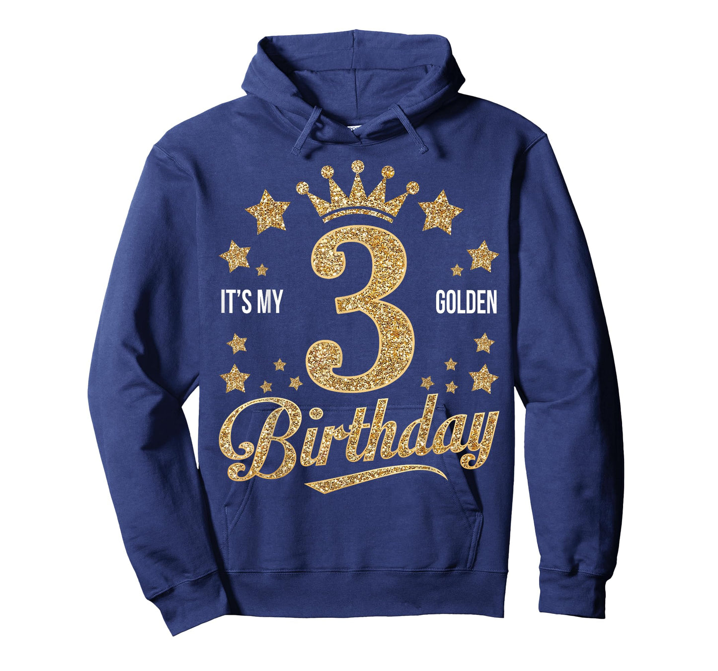 It's My 3rd Golden Birthday 3 Year Old Bday Groovy T-Shirt