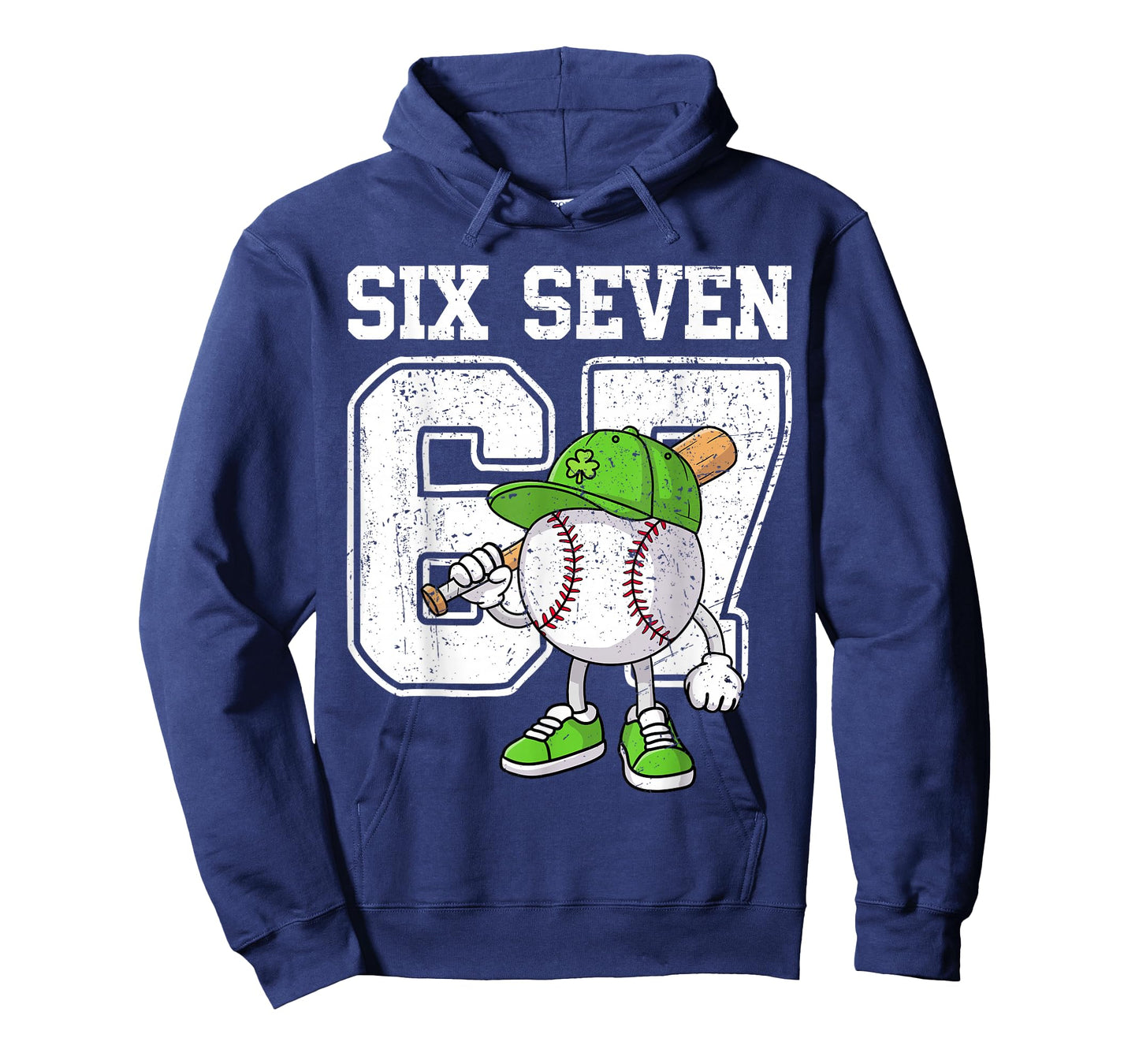 Boys St Patricks Day 67 Six Seven Baseball Ice Cream Drip T-Shirt