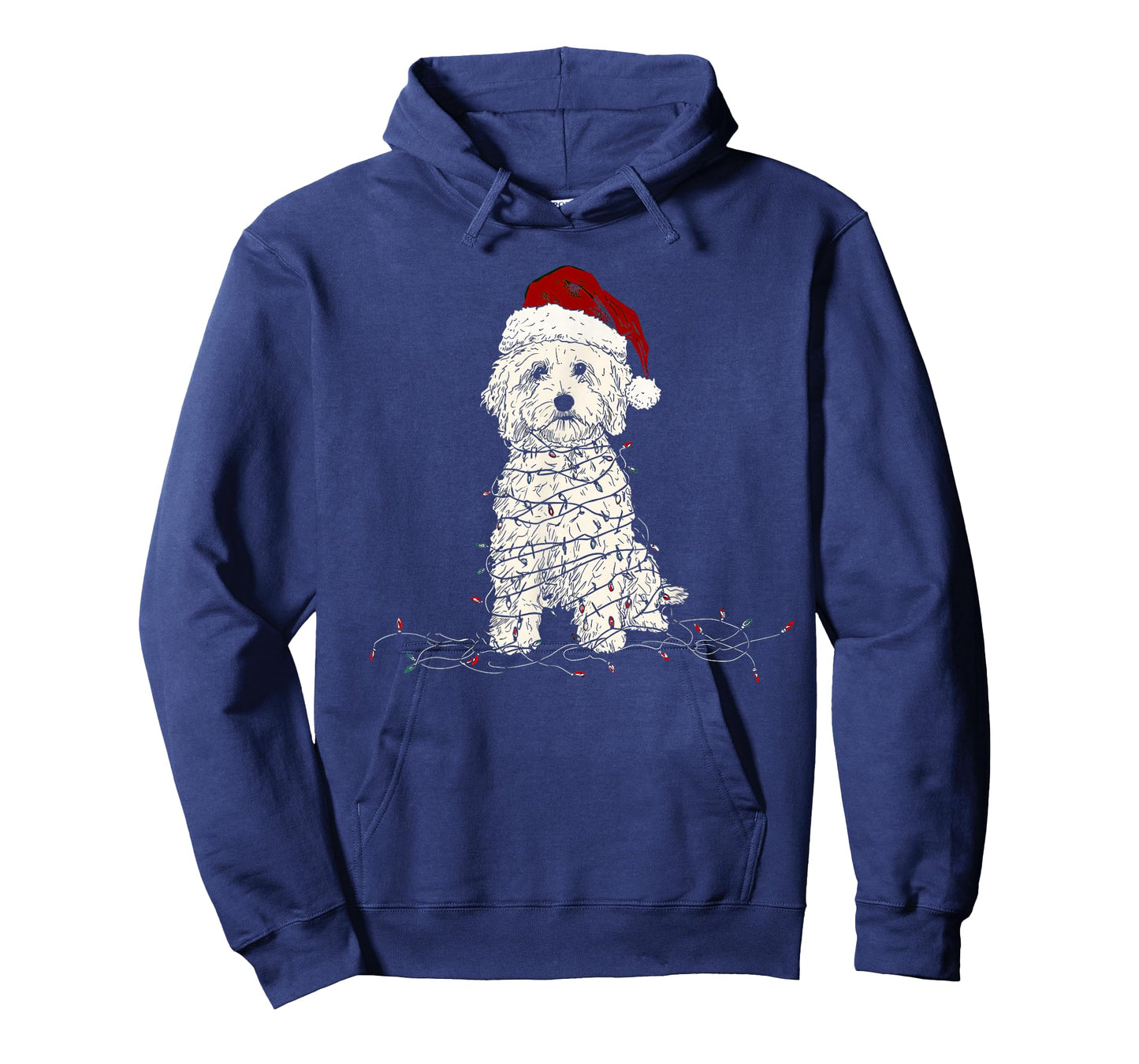 Funny Maltipoo Christmas Graphics Dog Lights Lover T-Shirt