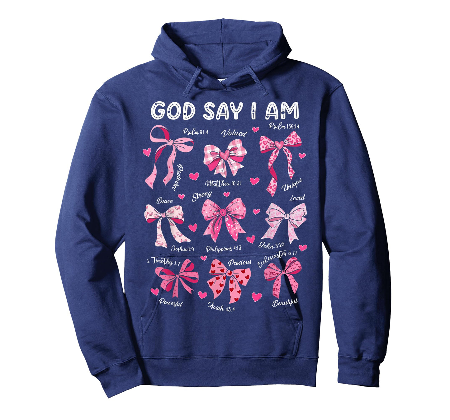 Bow God Say I Am Christian Girl Teen Women Bible Verse Jesus T-Shirt
