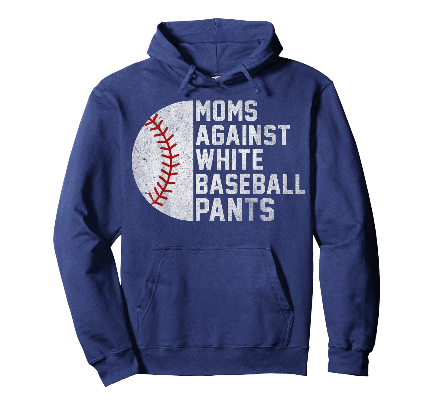 Moms Against White Baseball Pants for Women Baseball Mama T-Shirt