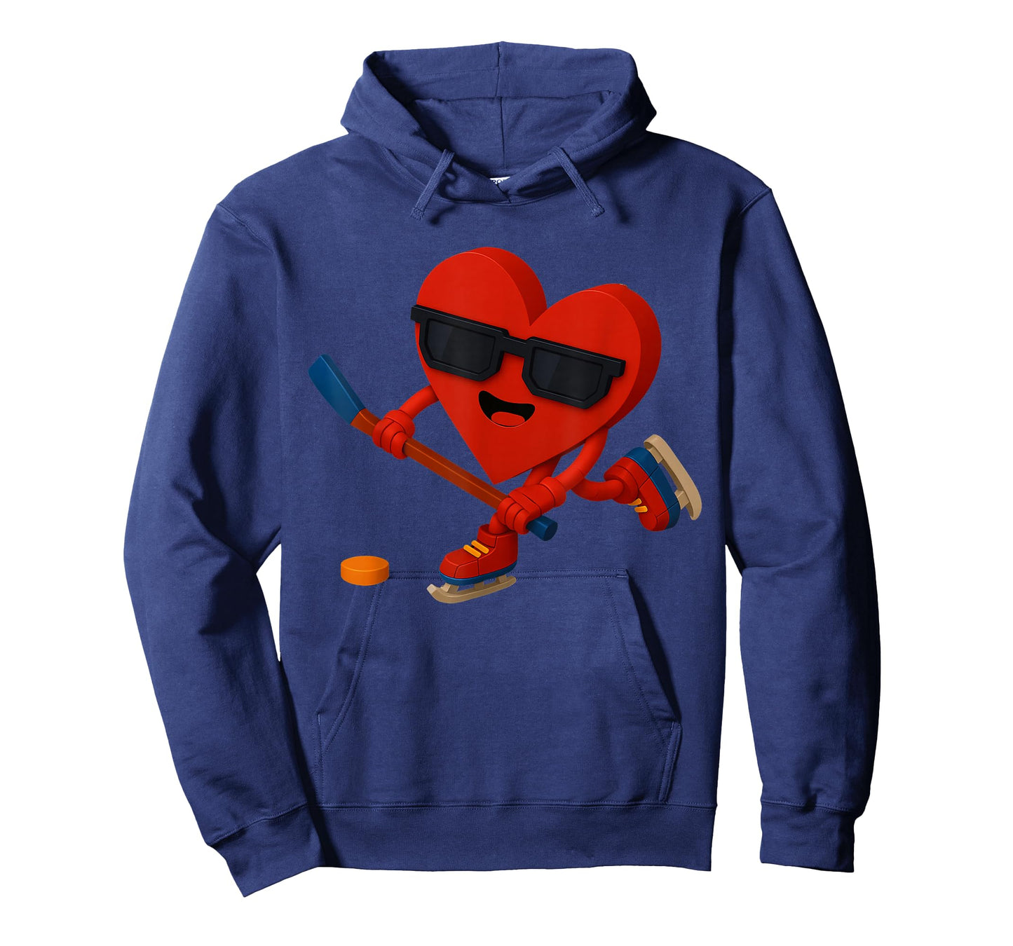 Ice Hockey Valentines Day Cute Funny Heart Love Boys Kids T-Shirt