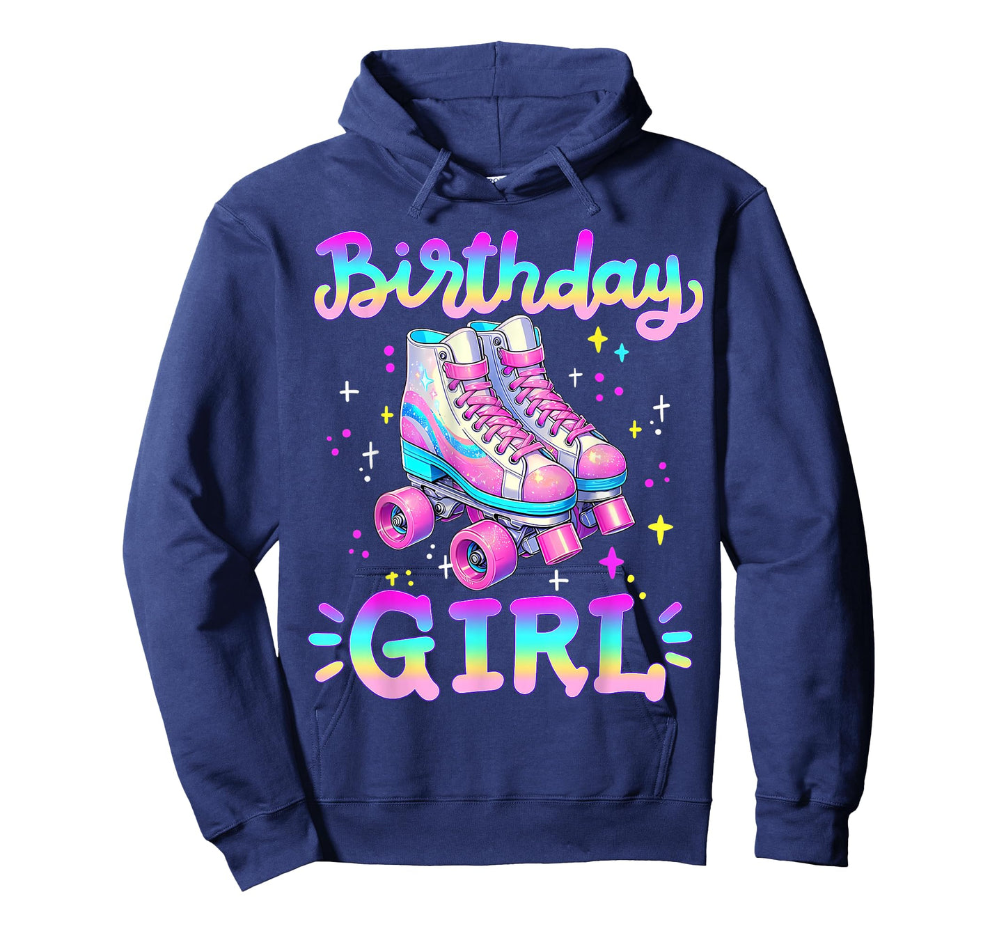 Birthday Girl Rolling Skates Roller Skater Party Kids Girls T-Shirt