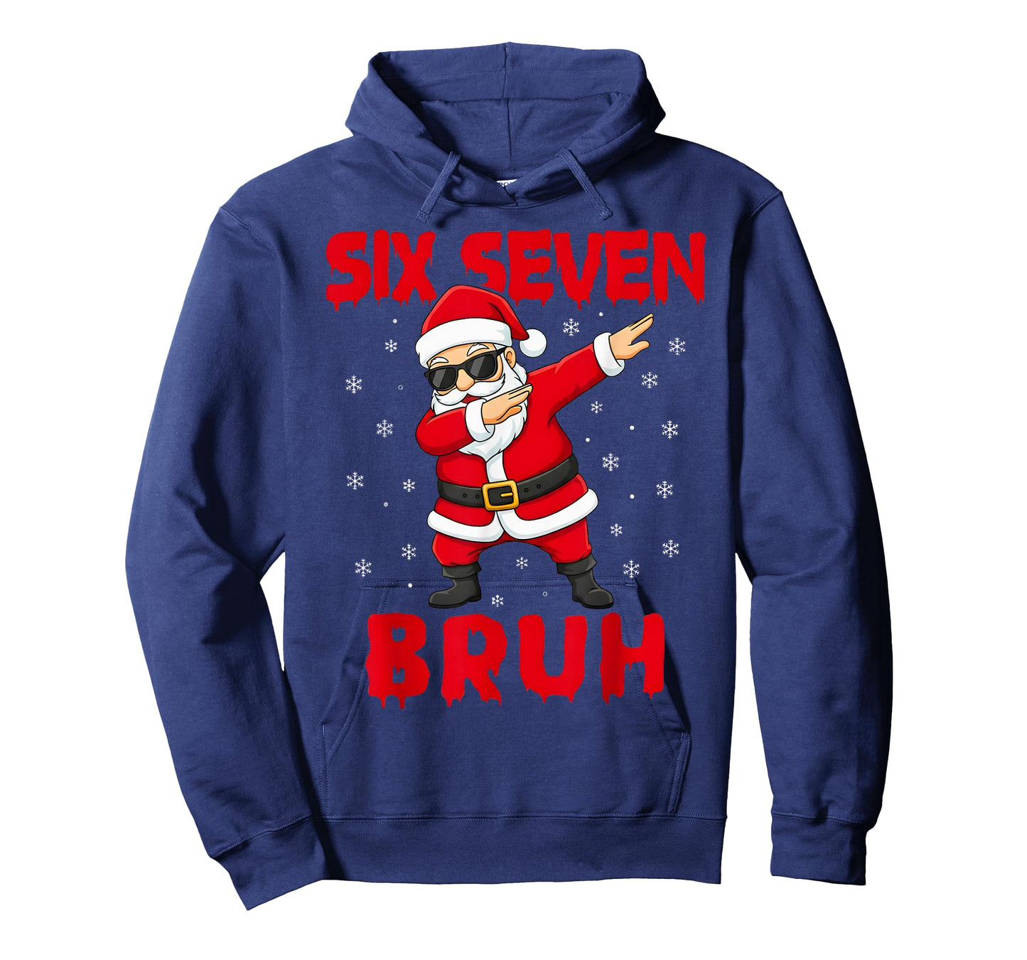 Funny Dabbing Santa Six Seven Bruh Christmas Meme Holiday T-Shirt