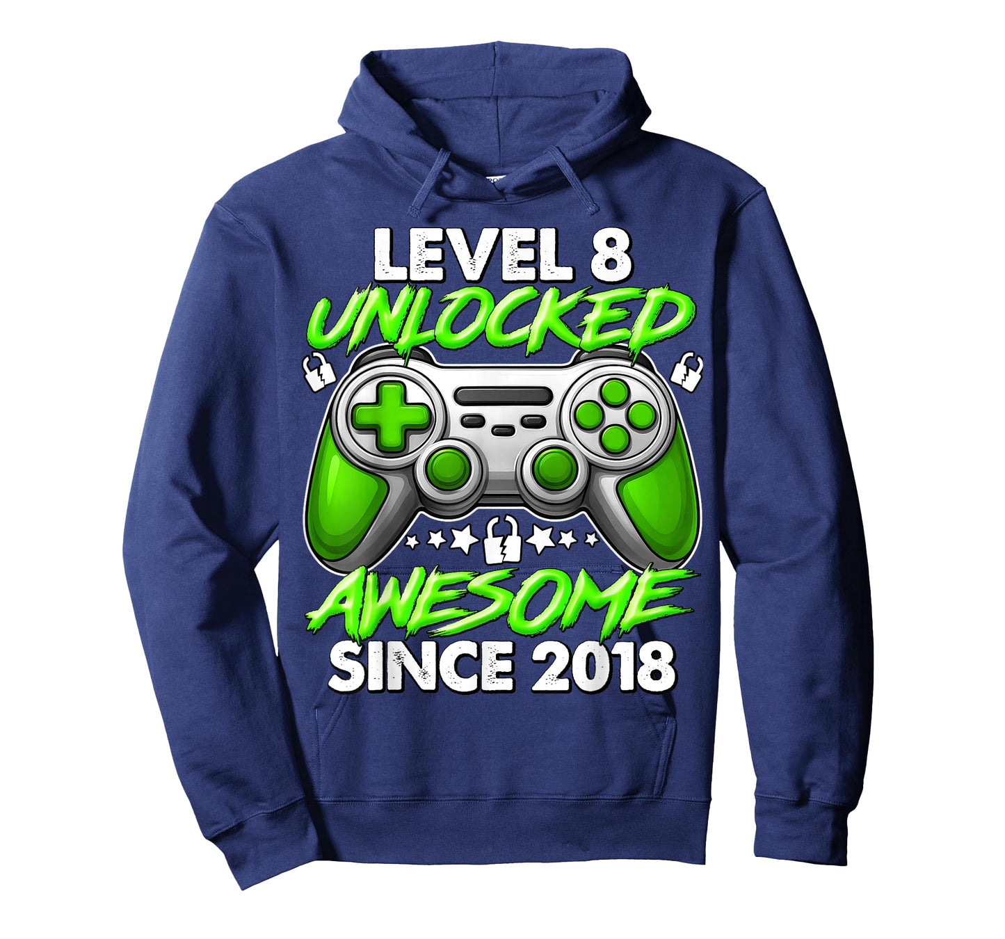 Level 8 Unlocked 8 Year Old Gifts for Boys 8th Birthday Boy T-Shirt