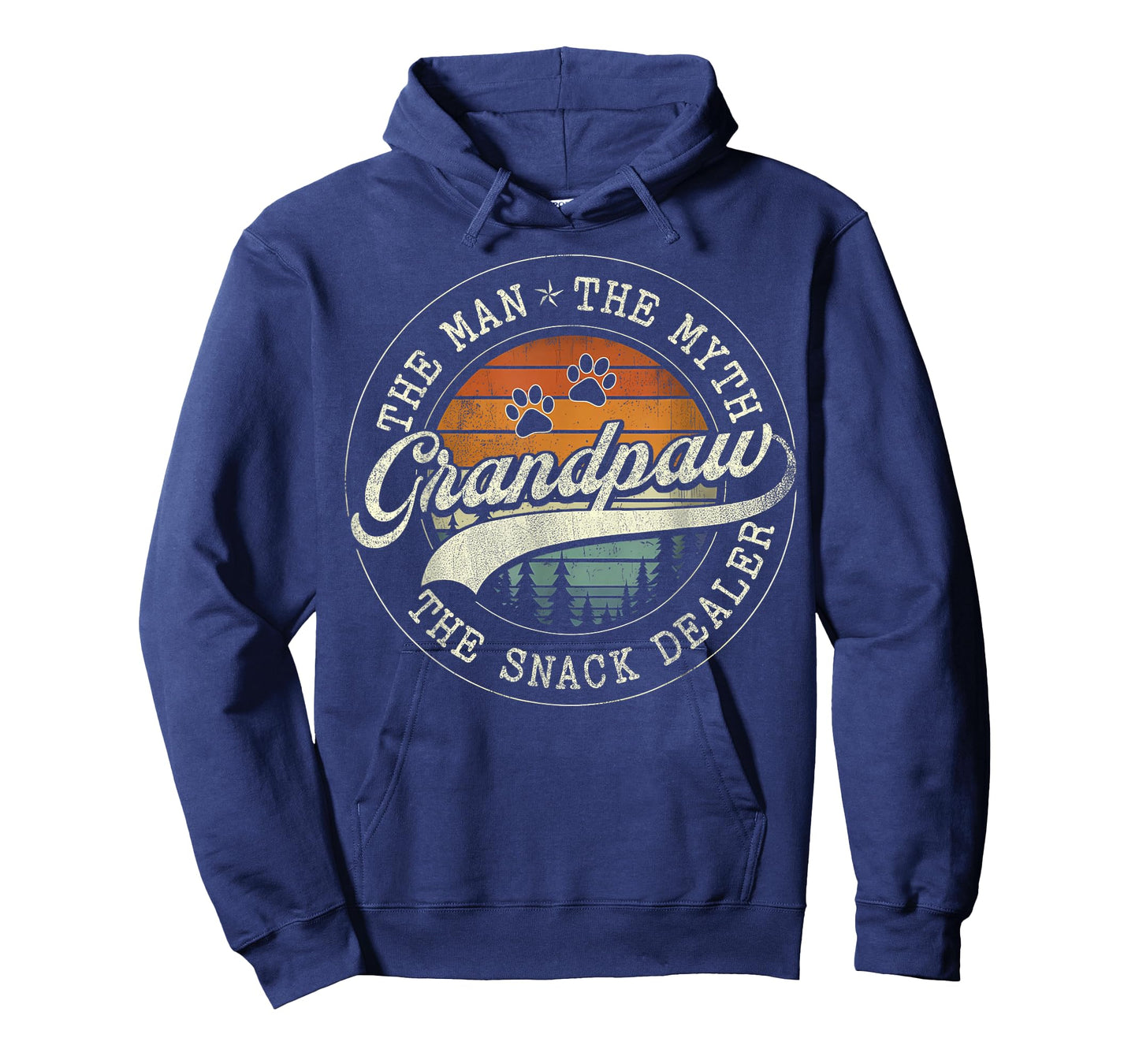 Grandpaw The Myth The Snack Dealer Fathers Day Dog Grandpa T-Shirt