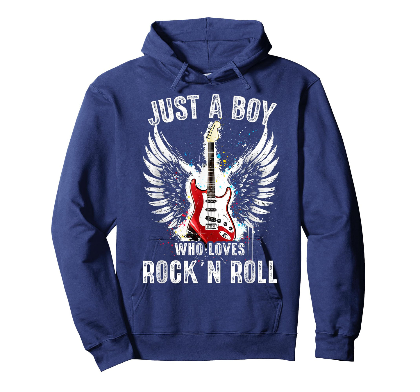 Just A Boy Who Loves Rock and Roll Rock Band Guitar Concert T-Shirt