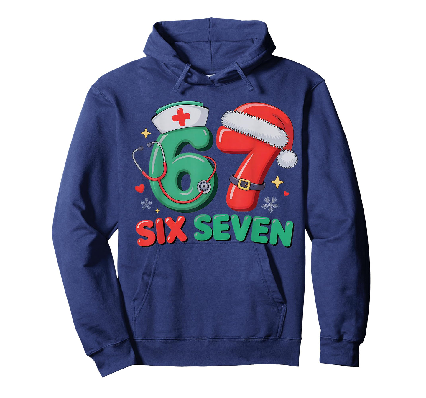 Trendy 67 Christmas Nurse Pediatric Physician Slang Six T-Shirt