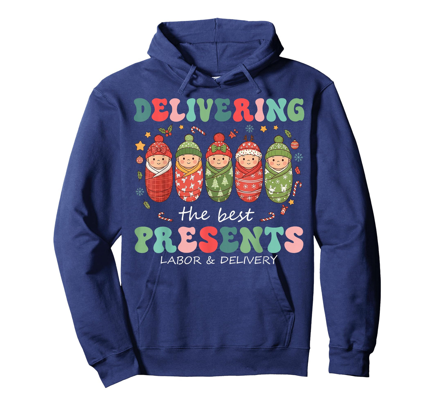 Delivering The Best Presents Labor Delivery Nurse Christmas T-Shirt