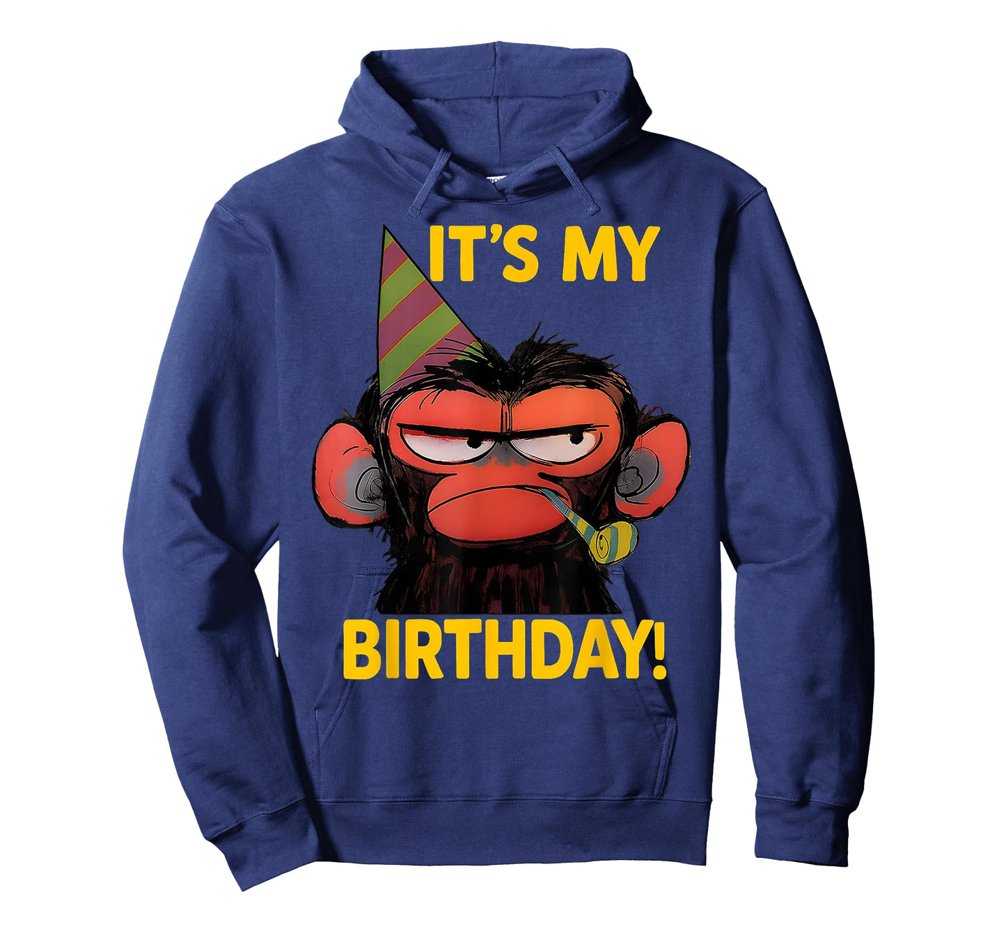Humor It's My Birthday Grumpy Funny Monkey Meme T-Shirt