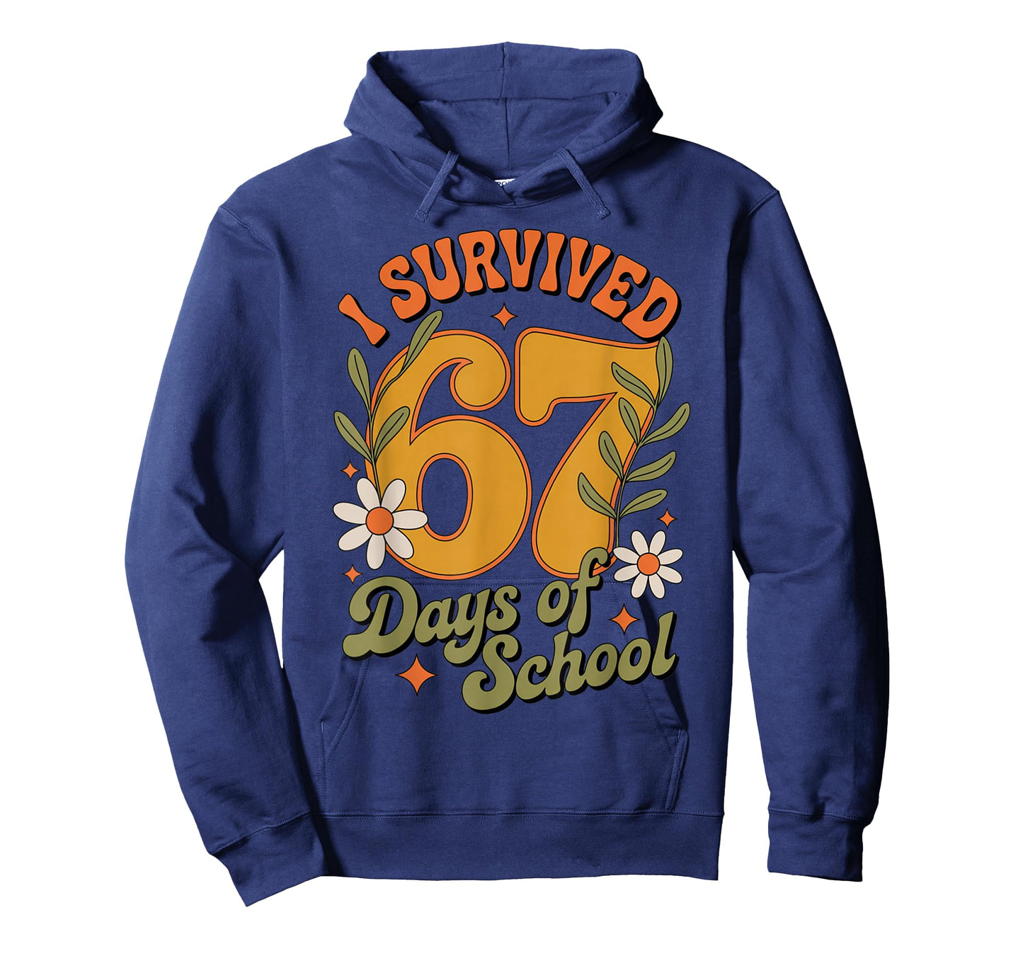 I Survived 67 Days of School Teachers Students Retro T-Shirt