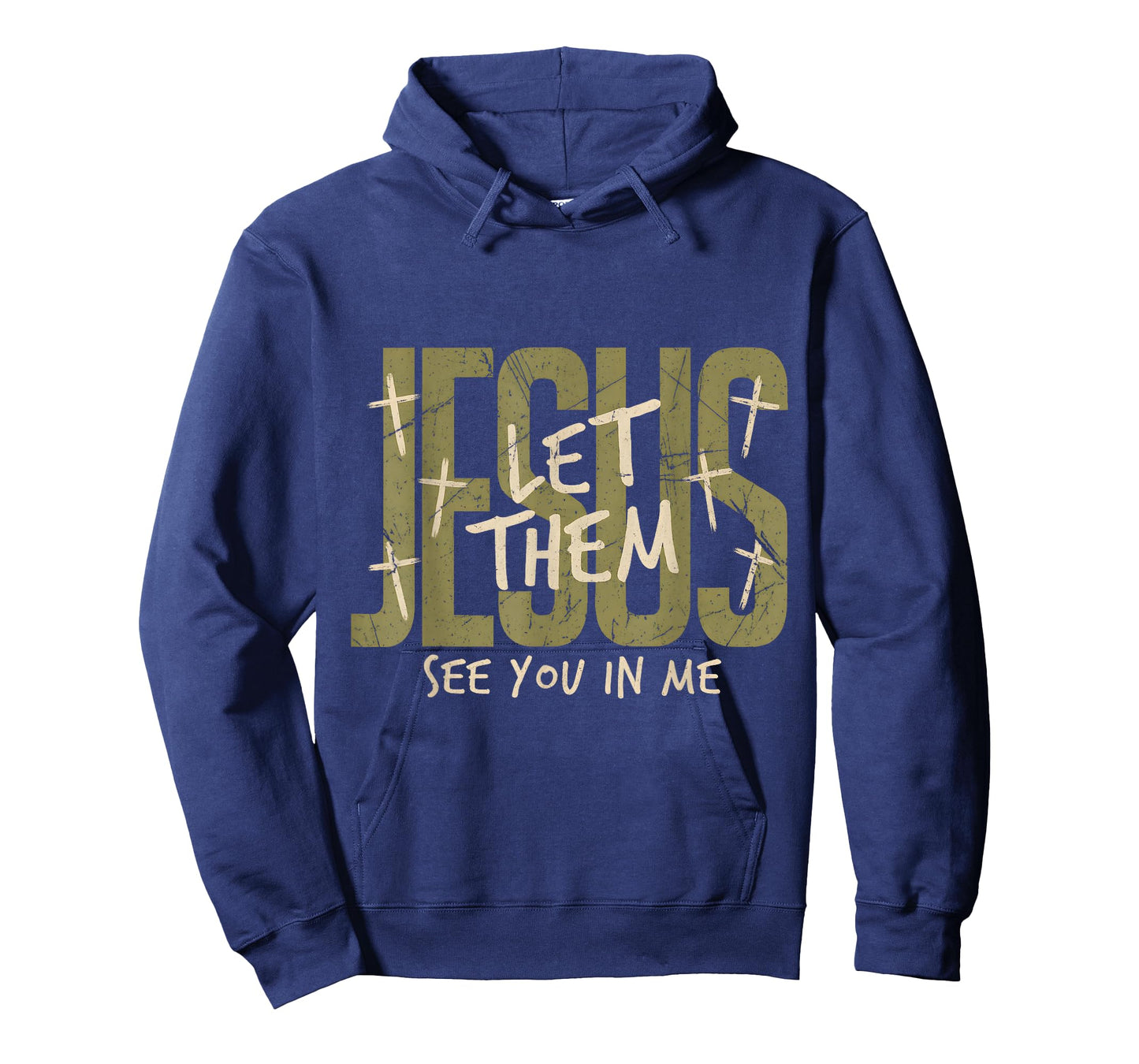 Jesus Let Them See You in Me Distressed Christian Tee T-Shirt