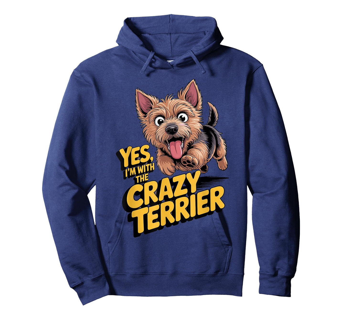 Cartoon Pet Dog Breed I'm with The Crazy Australian Terrier T-Shirt
