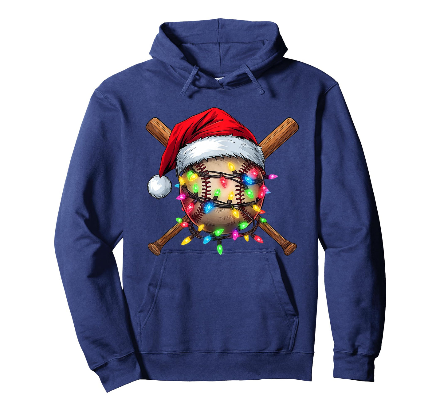 Christmas Baseball Pajama Santa for Men Boys Girls Kids Xmas T-Shirt