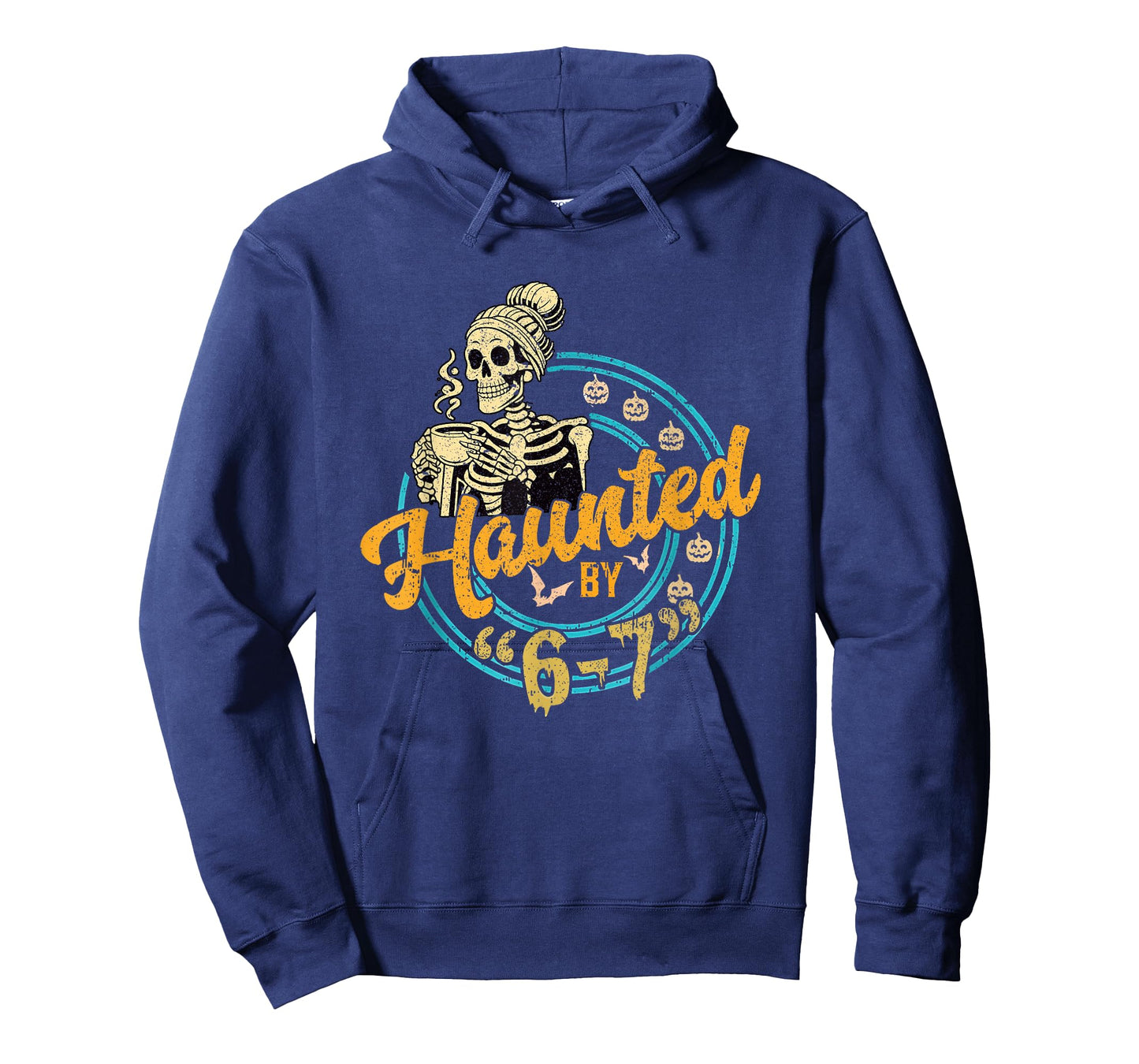 Haunted by 6-7 Funny Teacher 67 Halloween Skeleton Six Seven T-Shirt