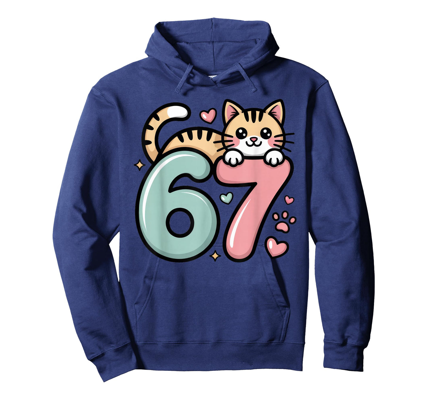 Funny Cat 67 Meme Six Seven Cute Gen Alpha T-Shirt