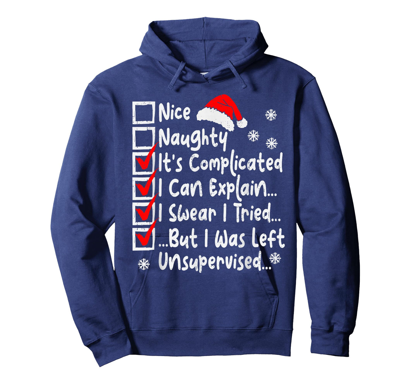 Nice Naughty Multi Checklist Funny Christmas List Family T-Shirt