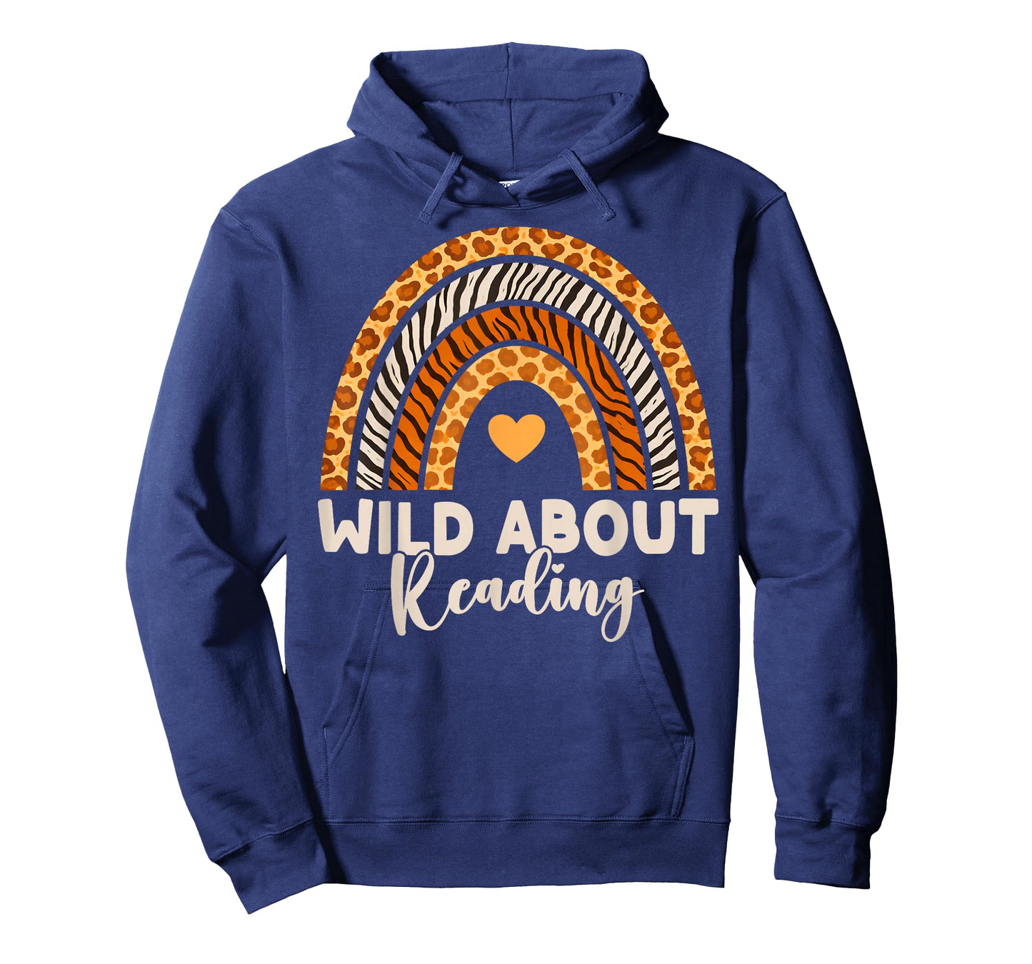 Wild About Reading Teacher Kids Girls Animal Print Rainbow T-Shirt