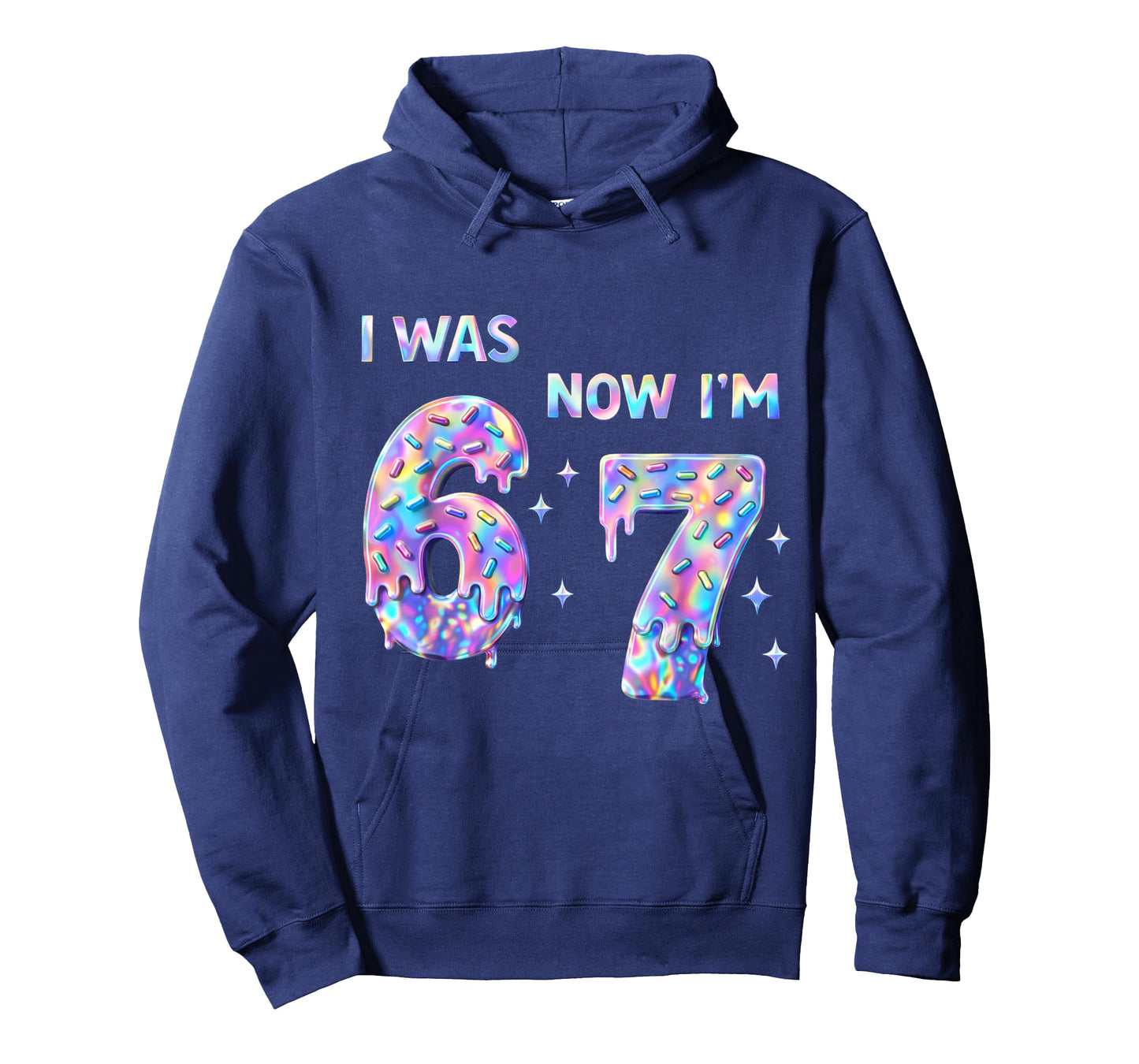 I was 6 Now I'm 7 Year Old Birthday 67 Bday Six Seven 6 7 T-Shirt