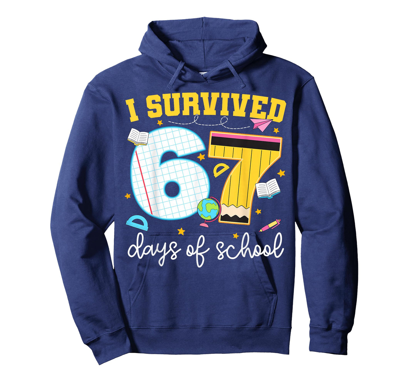 I Survived 67 Days of School Funny Meme Girl Boy Teacher T-Shirt