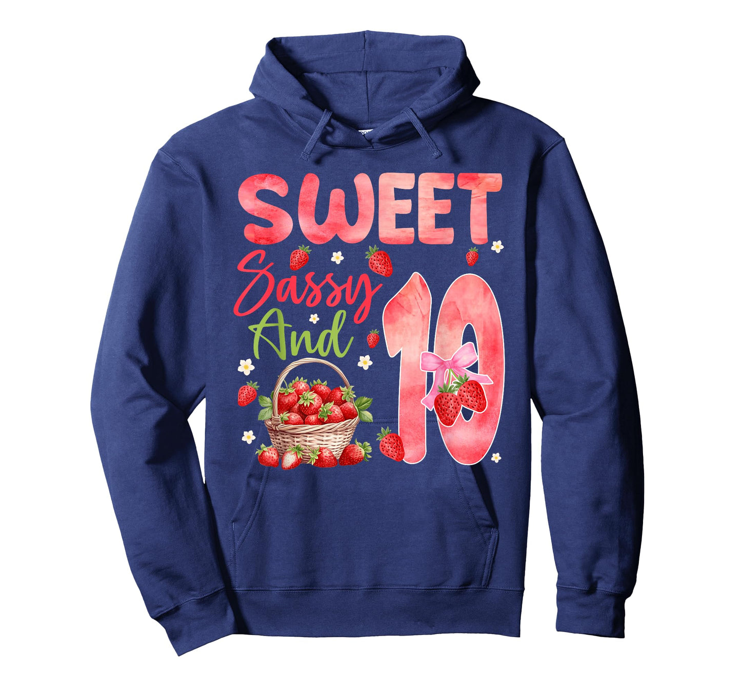 Sweet Sassy and Ten Bday 10th Strawberry Theme Party T-Shirt