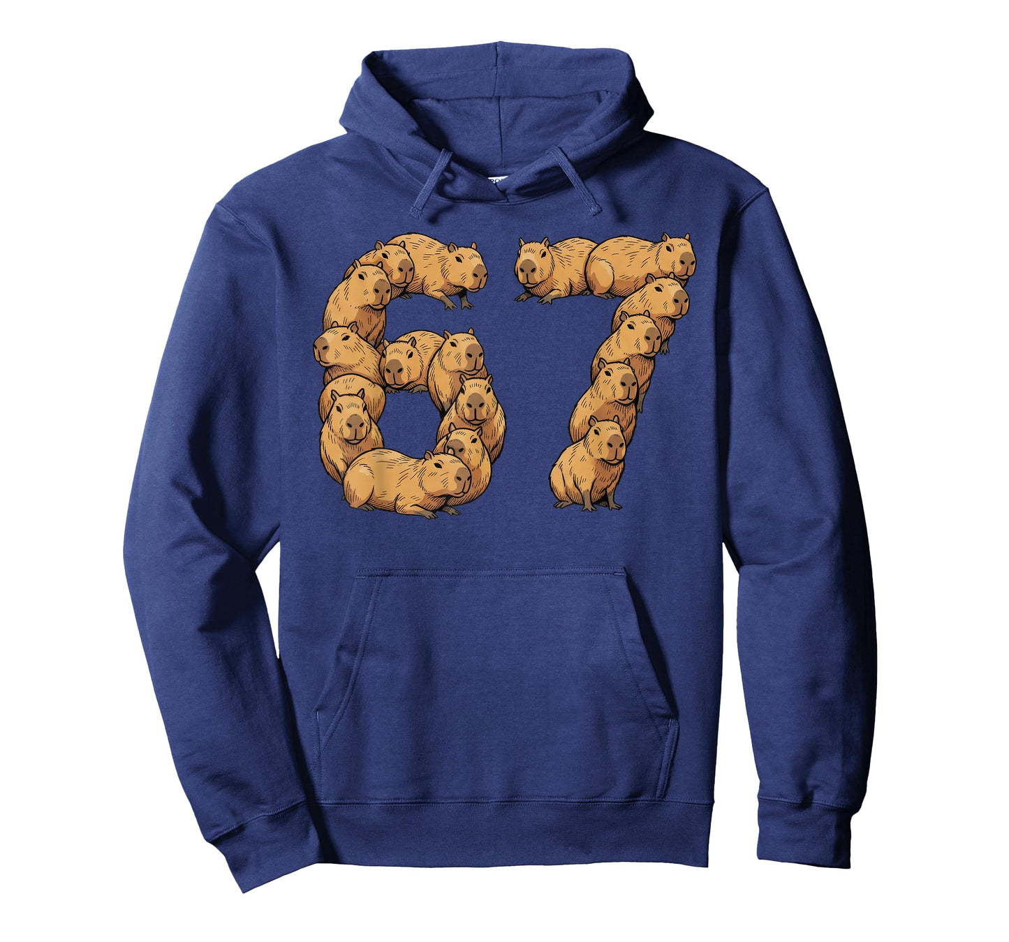 Funny Capybara 6 7 Meme Six Seven Love River Hog T-Shirt