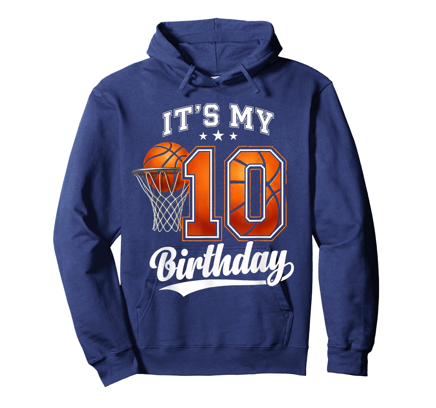 It's My 10th Birthday Basketball Theme 10 Years Old Birthday T-Shirt