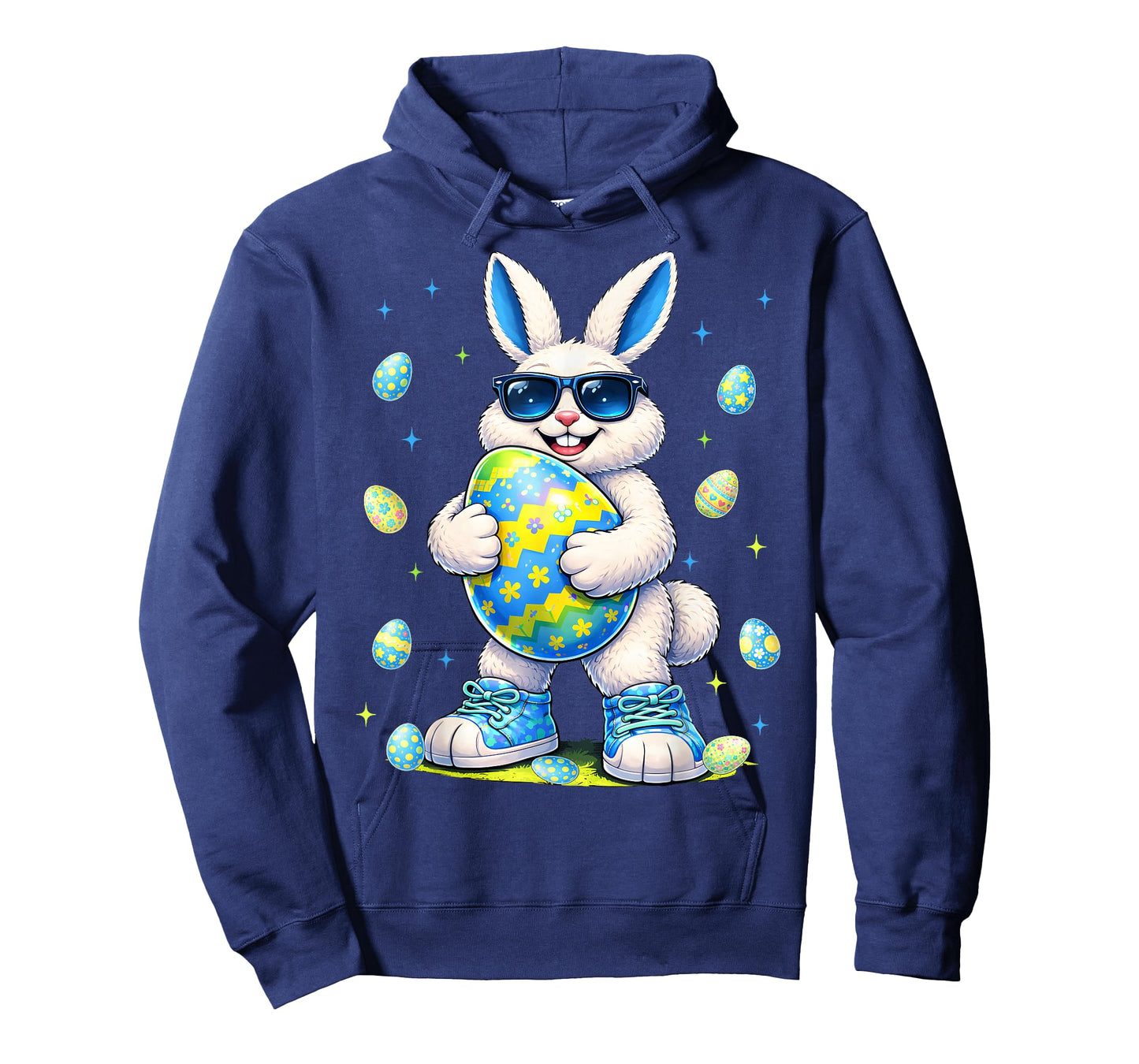 Funny Cool Bunny Easter Rabbit Easter Egg Men Boy Kid T-Shirt