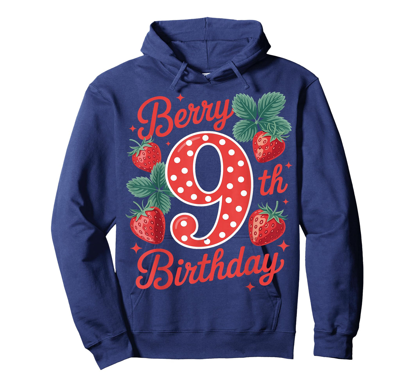 Kids Age 9 Strawberry Fruit Berry 9th Birthday Girl Sweet T-Shirt