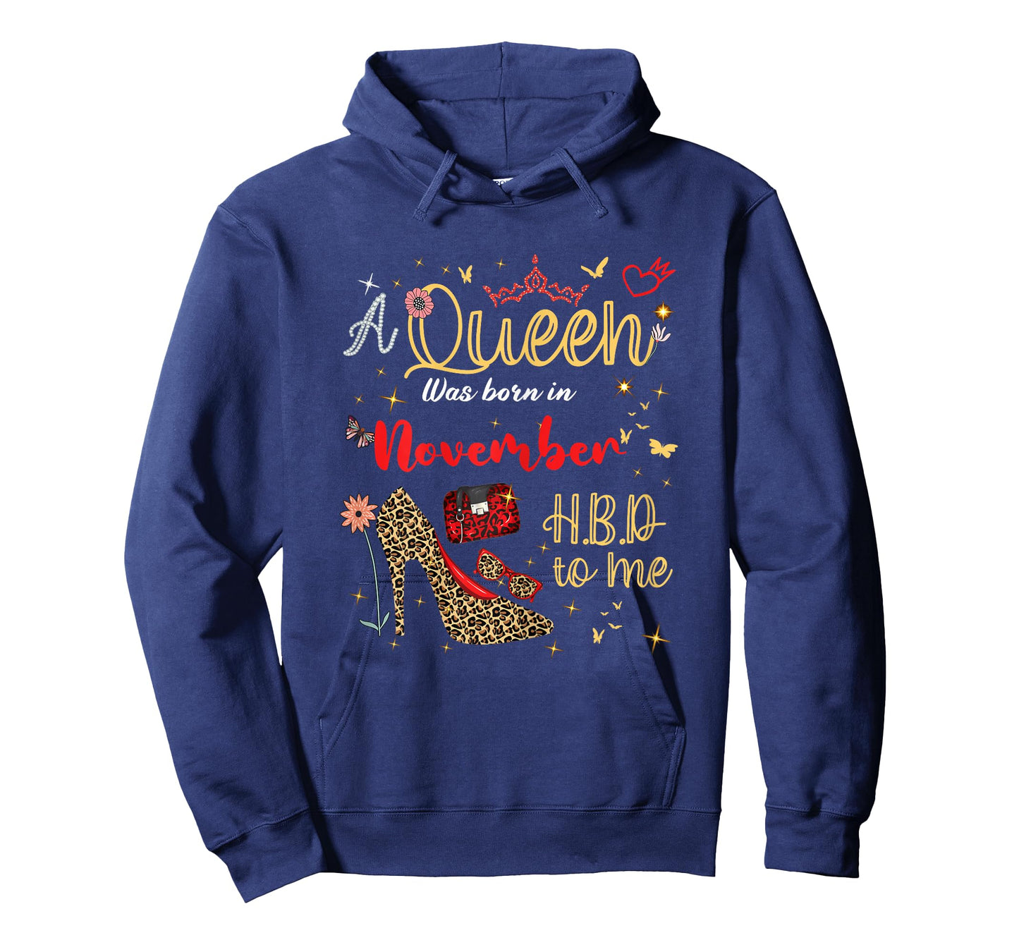 A Queen was Born in November Birthday Queen Women Girls T-Shirt