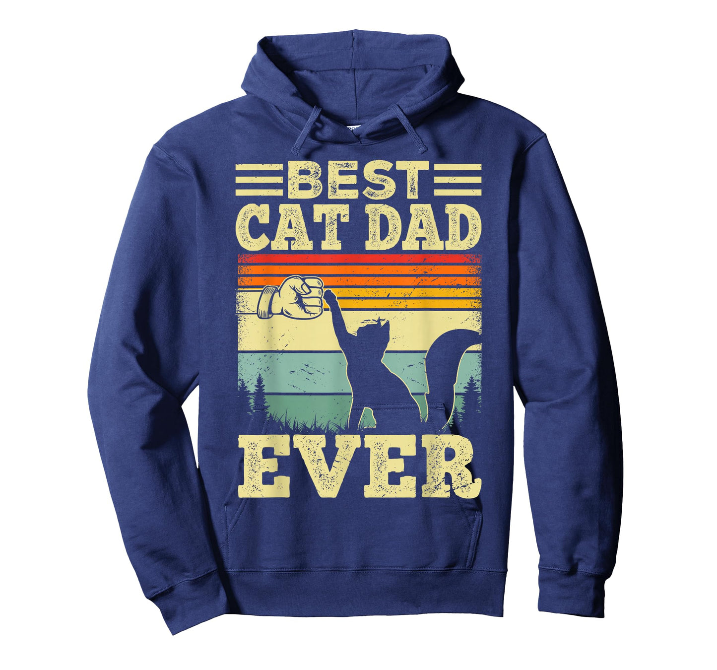 Cat Shirt for Men Best Cat Dad Ever Funny Cat Lover T-Shirt
