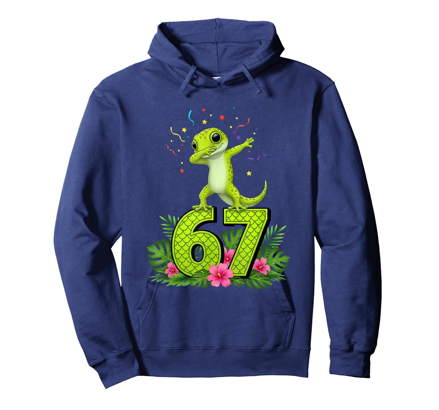 Six Seven Meme Dabbing Baby Gecko 67 Funny Gen Z Apha T-Shirt