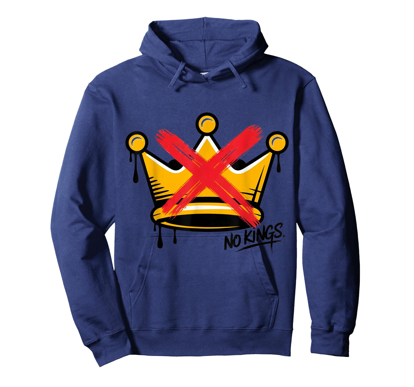 No Kings Protest Flag Sign - Funny Fight Oligarchy T-Shirt