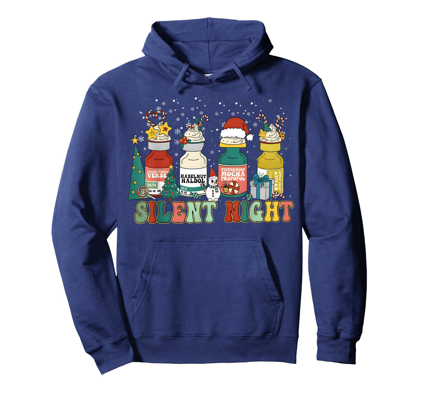 Funny Santa Propofol Silent Night ICU Nurses Merry Christmas T-Shirt