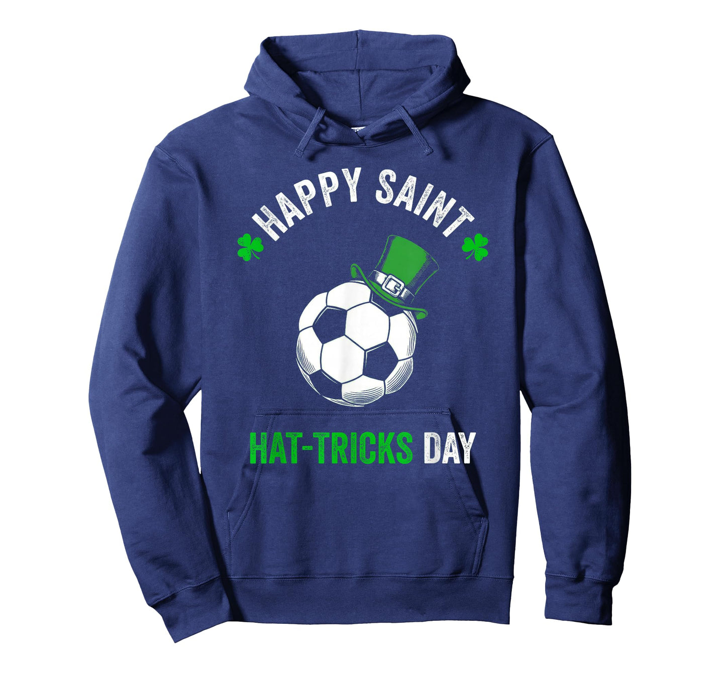 Soccer St Patricks Day Boys Men Shamrock Soccer T-Shirt