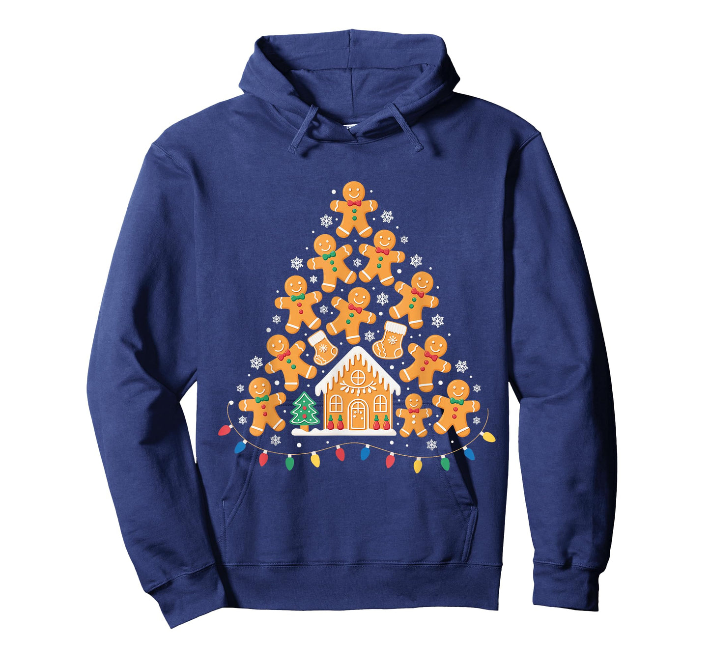 Gingerbread Christmas Tree Lights Xmas Cookie Baking Team T-Shirt