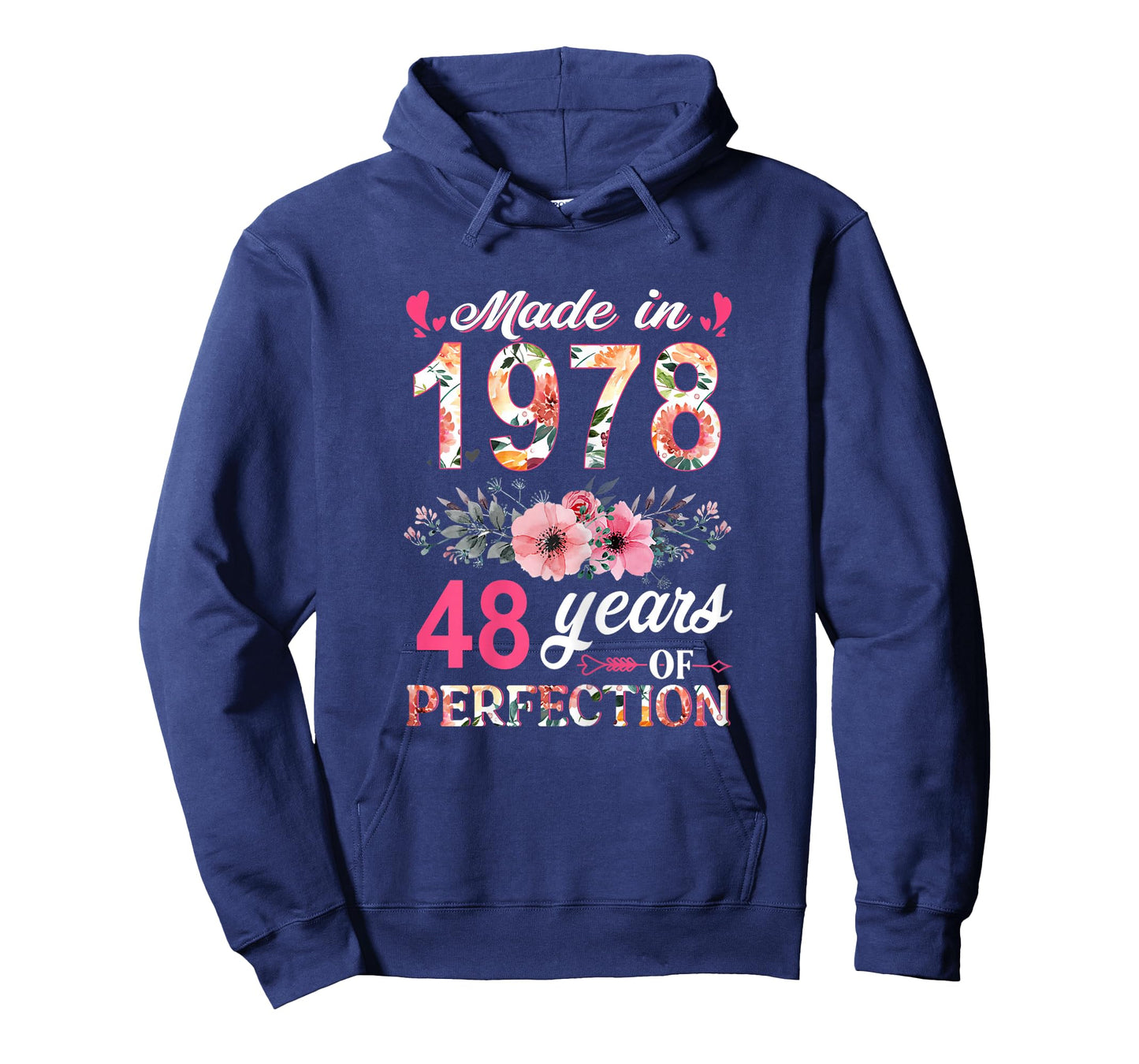 Made in 1978 Floral 48 Year Old 48th Birthday Gifts Women T-Shirt