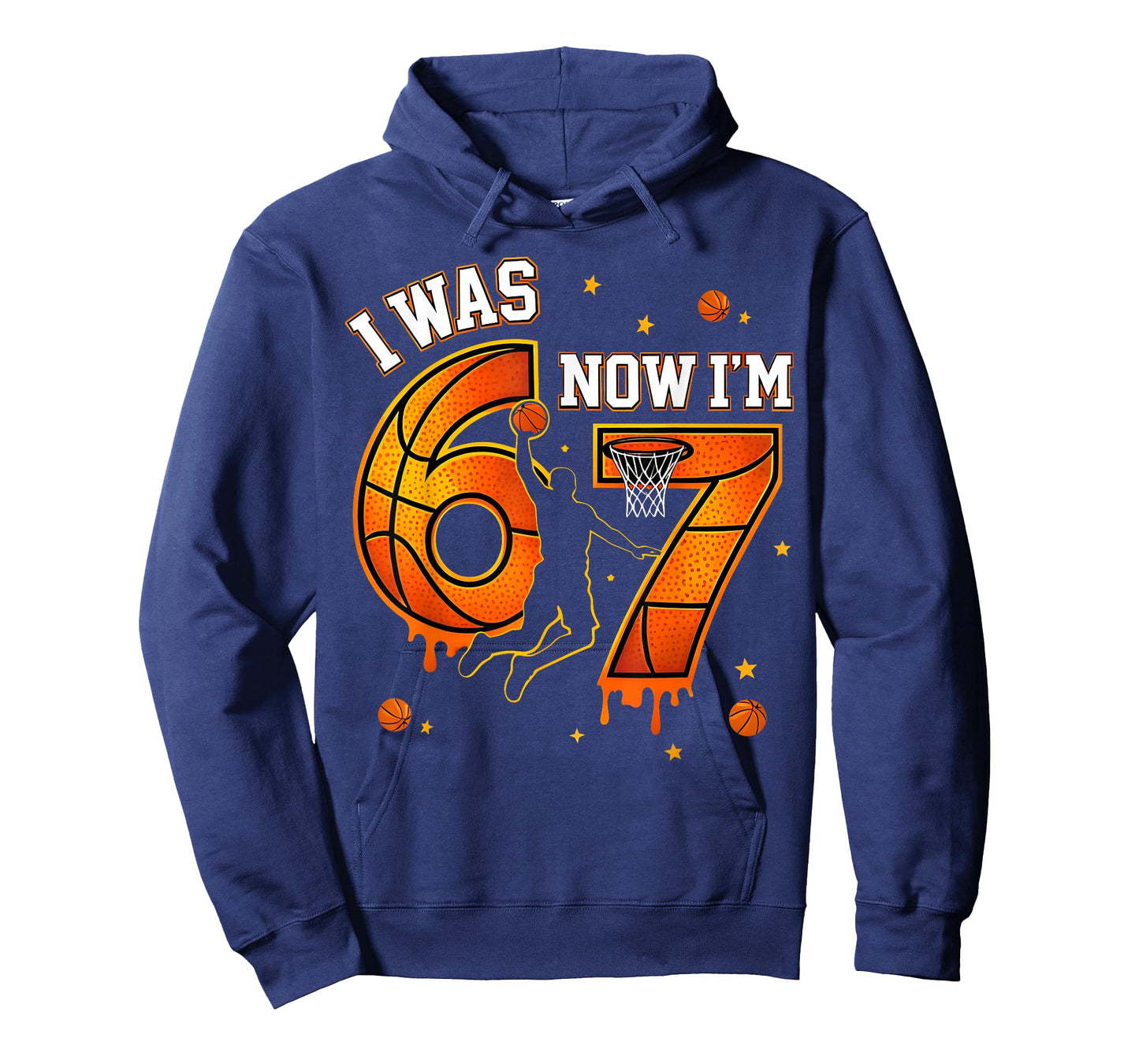 I was 6 Now I’m 7 Basketball Birthday Boy Gifts for Men Kids T-Shirt